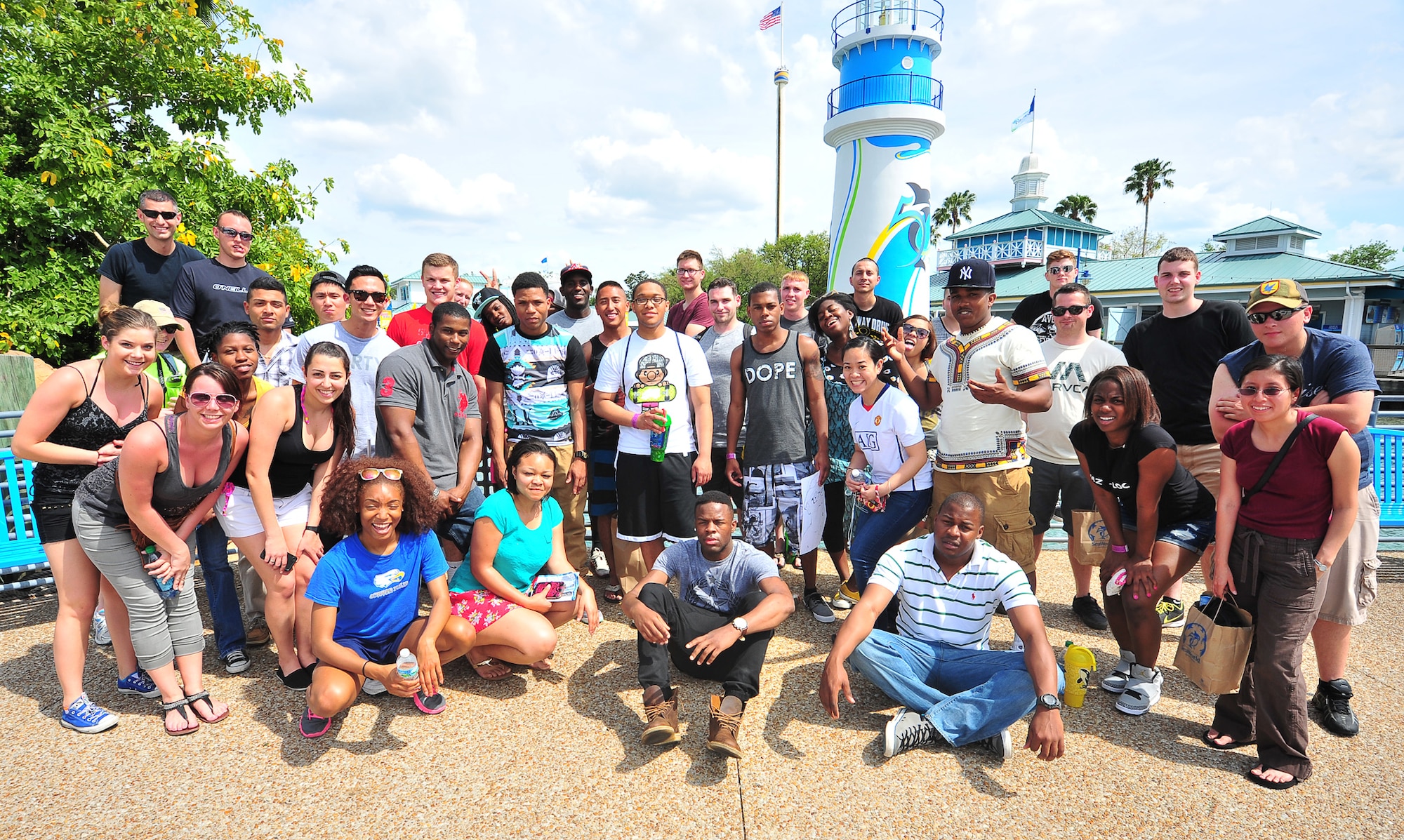 More than 50 Tyndall Airmen went to Sea World April 6 in Orlando, Fla. The Airmen went on a trip to work on spiritual fitness.( (U.S. Air Force photo by Airman Sergio A. Gamboa)