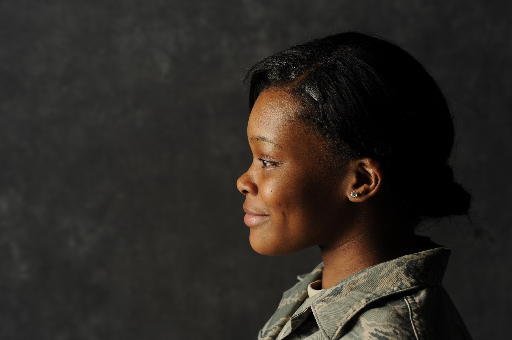 Airman 1st Class Amber Davenport, 5th Bomb Wing knowledge operations manager, poses for a photo at Minot Air Force Base, N.D., April 2, 2014. Davenport recently donated a kidney to her mother, who had a life-threatening kidney disease. (U.S. Air Force photo/Tech. Sgt. Aaron D. Allmon)