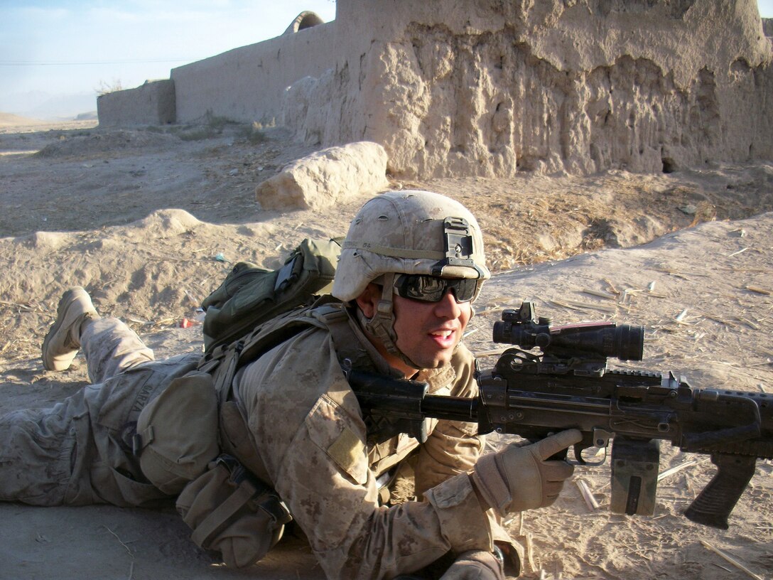 Sergeant Troy Garza, squad leader, Charley Company, 1st Battalion, 7th Marine Regiment, is currently deployed to Sangin, Afghanistan, for his second time. Garza, a native of Harlingen, Texas, first deployed to Sangin with 3rd Battalion, 5th Marine Regiment, during 2010. The battalion sustained more than 200 Marines wounded in action and 28 Marines killed in action, which almost rendered them combat ineffective. Garza’s mission is entirely different this time because the Afghans are now the lead element and Charley Co. is preparing to transfer full security responsibilities to them. 