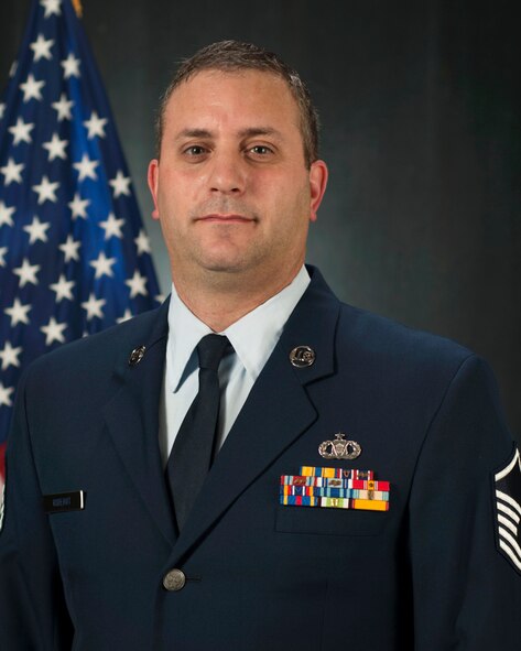 New Hampshire Air National Guard Master Sgt. Jonathan Rideout of the 157th Air Refueling Wing was recently selected as the Command Post Senior NCO of the Year within the Air National Guard for 2013. (N.H. Air National Guard photo by Tech. Sgt. Aaron Vezeau)