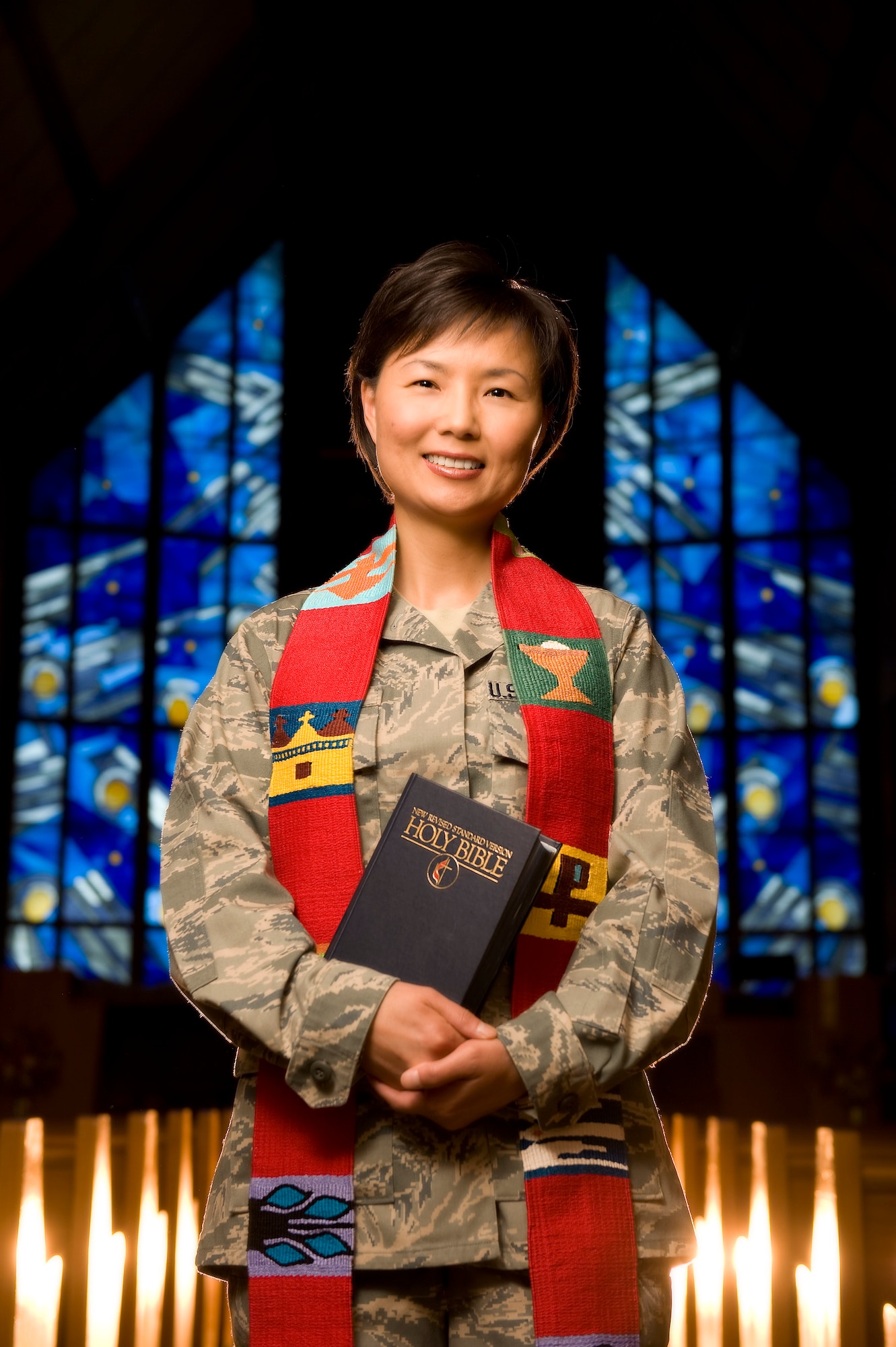 Maj. Esther Lee, a chaplain with the 158th Fighter Wing, Vt. Air National Guard, says the key to spiritual resiliency lies in embracing diversity. (U.S. Air National Guard photo)