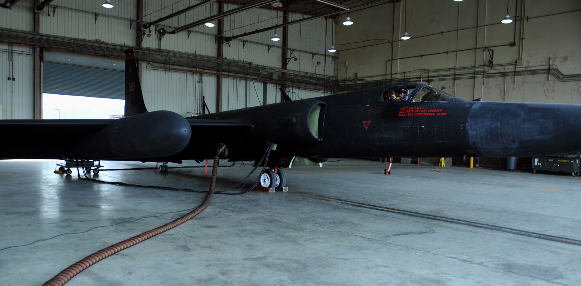 Maj. Ricardo (last name withheld due to operational security constraints), 5th Reconnaissance Squadron director of operations and U-2 Dragon Lady pilot, prepares to fly a mission at Osan Air Base, Republic of Korea, March 8, 2014. Originally used by the CIA to fly high-altitude intelligence, surveillance and reconnaissance missions over the Soviet Union, the U-2 is still used today for both tactical and strategic reconnaissance in multiple AORs to deliver imagery and signals intelligence to decision makers throughout all phases of conflict. (U.S. Air Force photo/Senior Airman Siuta B. Ika)