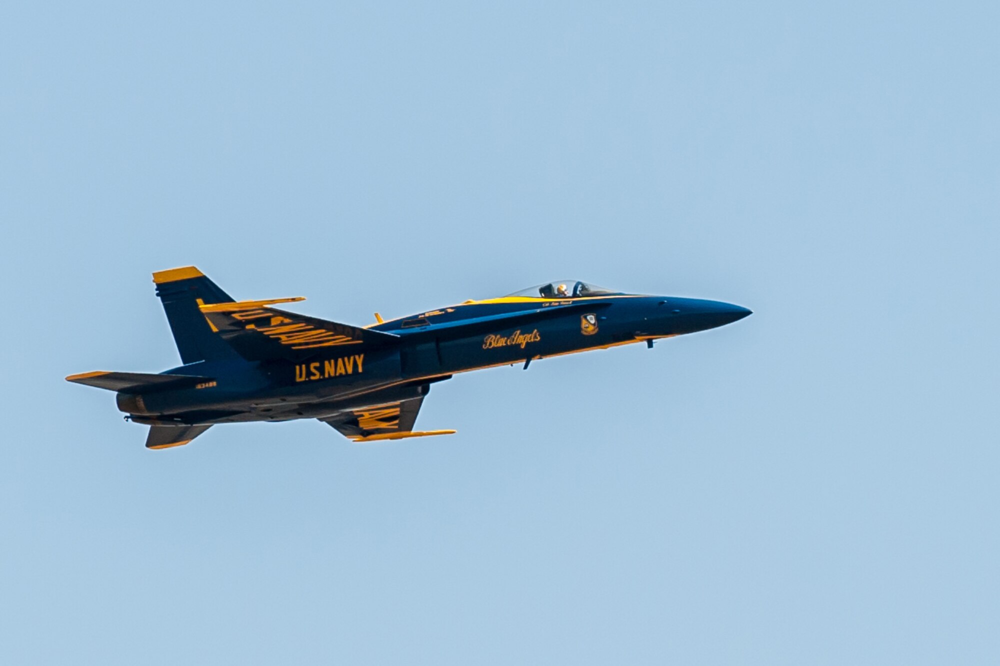 The U.S. Navy Blue Angels and U.S. Air Force F-22 “Raptor” Demo Team arrive at the Kentucky Air National Guard Base in Louisville, Ky., April 10, 2014. The aircraft are performing in this weekend's Thunder Over Louisville air show. (U.S. Air National Guard Photo by Maj. Dale Greer)