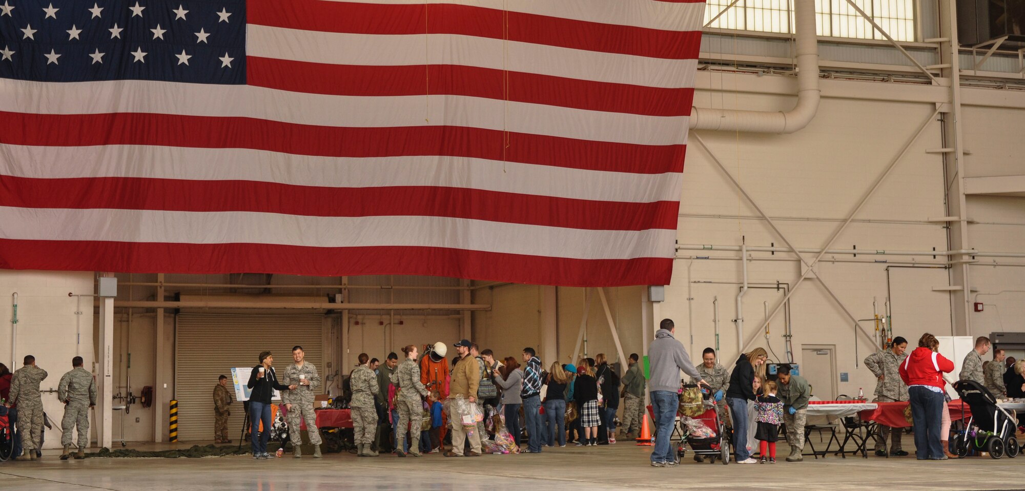 More than 750 Team Little Rock members participated in the third annual Kids Understanding Deployment Operations event April 5 at Little Rock Air Force Base, Ark. The purpose of the event is to demonstrate, on a child’s level, what it’s like for their parents to deploy. By showing them what their parents do at work and seeing the deployment process, hopefully it will lessen any anxieties they may have about deployments. (U.S. Air Force photo by Senior Airman Regina Agoha)