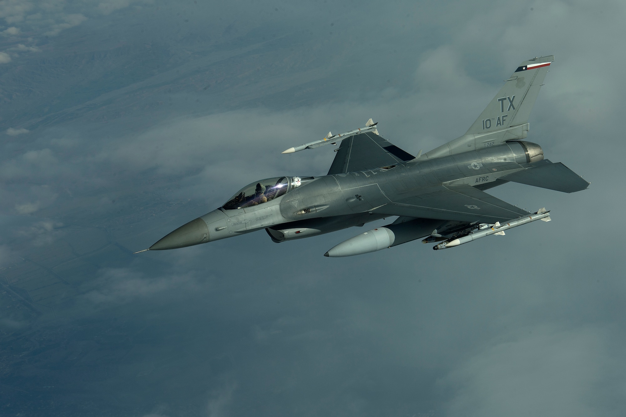 A U.S. Air Force F-16C Fighting Falcon from the 93rd Expeditionary Fighter Squadron, Bagram Air Field, Afghanistan, flies a combat sortie, April 2, 2014. The F-16C Fighting Falcon is a compact, multi-role fighter aircraft. It is highly maneuverable and has proven itself in air-to-air combat and air-to-surface attack. It provides a relatively low-cost, high-performance weapon system for the United States. During this sortie the F-16C provided close air support capabilities to Operation Enduring Freedom coalition ground troops. (U.S. Air Force photo by Tech. Sgt. Jason Robertson/Released)
