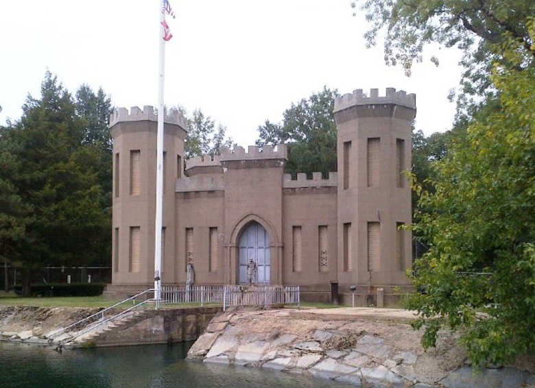 Lieutenant General Thomas Bostick, Commanding General and Chief of Engineers stands in front of the Washington Aqueduct.