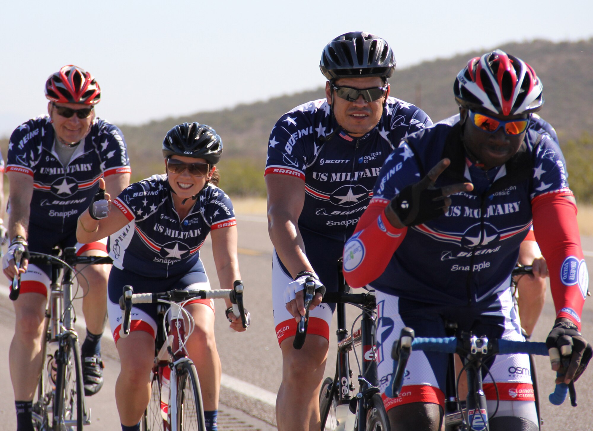 United States Military Endurance Sports organization members enjoy a bike ride in Tucson, Ariz. The USMES is a non-profit organization setup for supporting recreational and competitive endurance athletic activities for current and veteran members of the United States Armed Forces. (Courtesy photo)