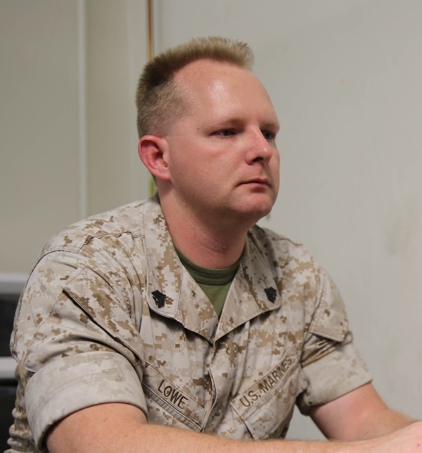 Sergeant Stephen Lowe, an armory custodian with 2nd Marine Division aboard Marine Corps base Camp Lejeune, was awarded the Navy and Marine Corps Medal recently for actions while on Marine security guard duty in Lagos, Nigeria, April 28, 2013.


