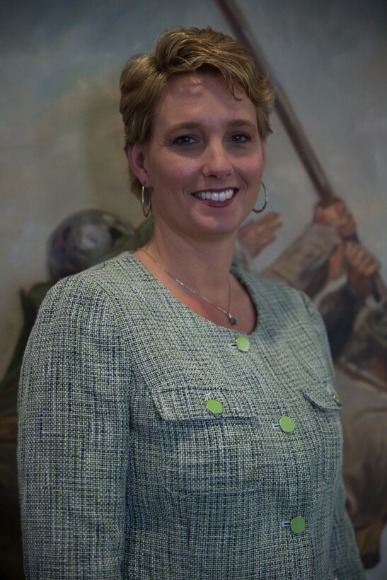 Midge Scott, the SARC for Marine Corps Recruit Depot Parris Island, S.C., and the Eastern Recruiting Region, was named the Corps’ 2014 exceptional coordinator on March 4, 2014. Scott, a 39-year-old native of Vidalia, Ga., showed superior devotion and compassion to the victims of a crime plaguing American society and the military. During her time here, Scott has created training for both recruits and Marines to educate them on sexual assault and how to help reduce it. Parris Island’s commanding general, Brig. Gen. Lori Reynolds, nominated Scott for the award, writing, “Her passion, winning personality and exceptional managerial skills have won the year for sexual assault prevention and response.”  (Photo by Cpl. MaryAnn Hill)