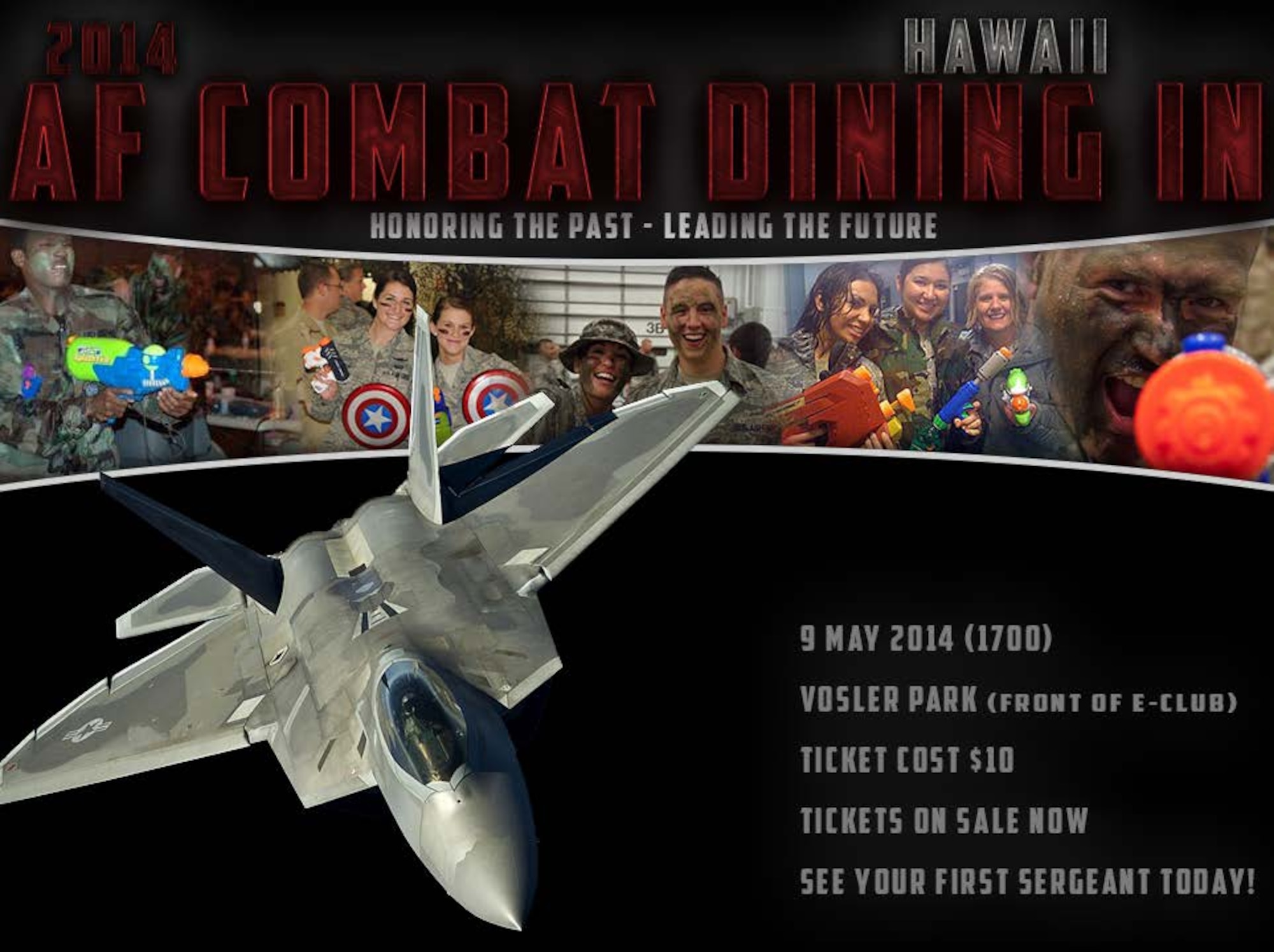 A combat dining-in, one of the Air Force’s most time-honored traditions, is scheduled to take place here May 9.