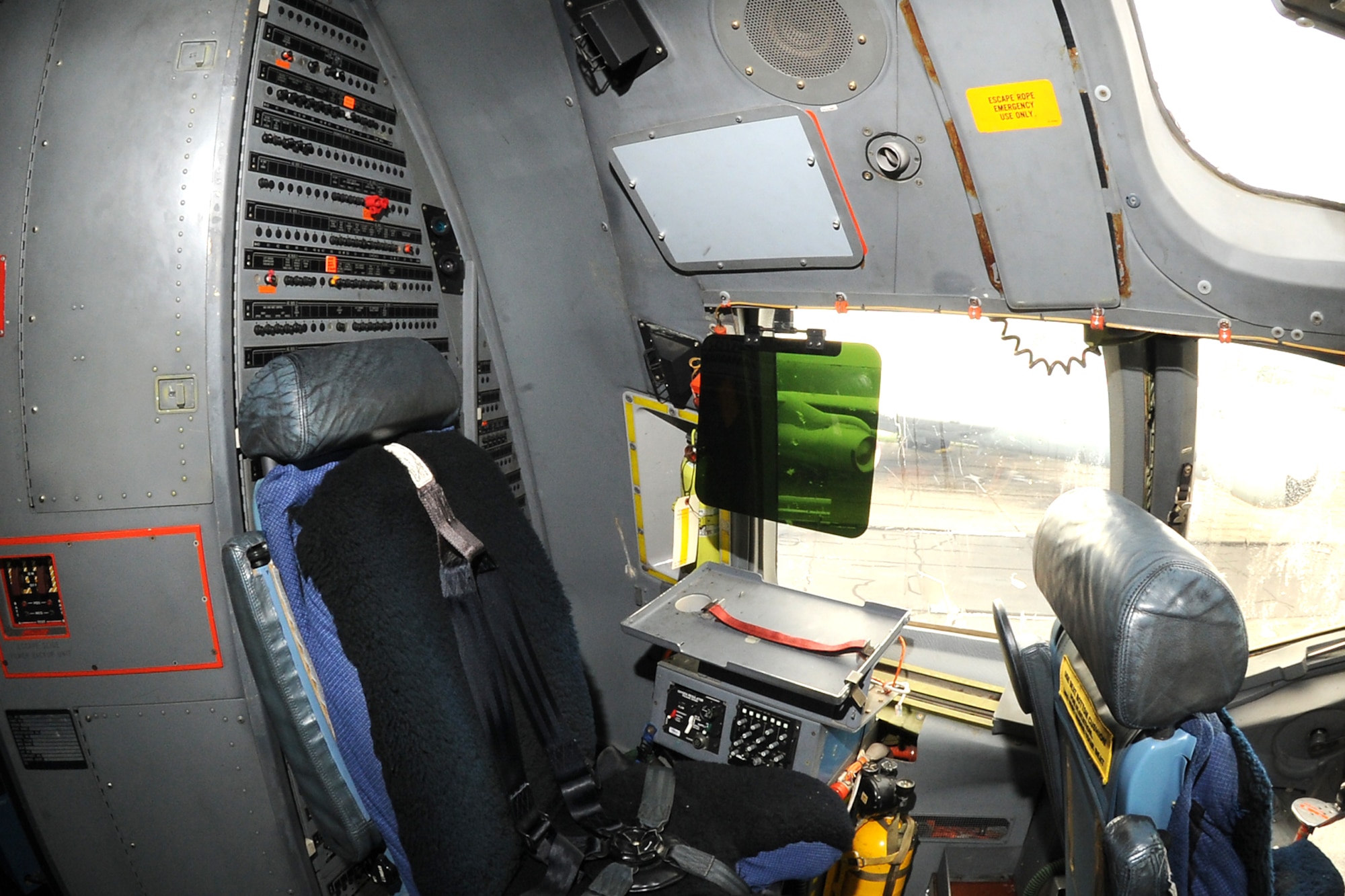 DAYTON, Ohio - Boeing C-17 cockpit at the National Museum of the U.S. Air Force. (U.S. Air Force photo by Ken LaRock)

