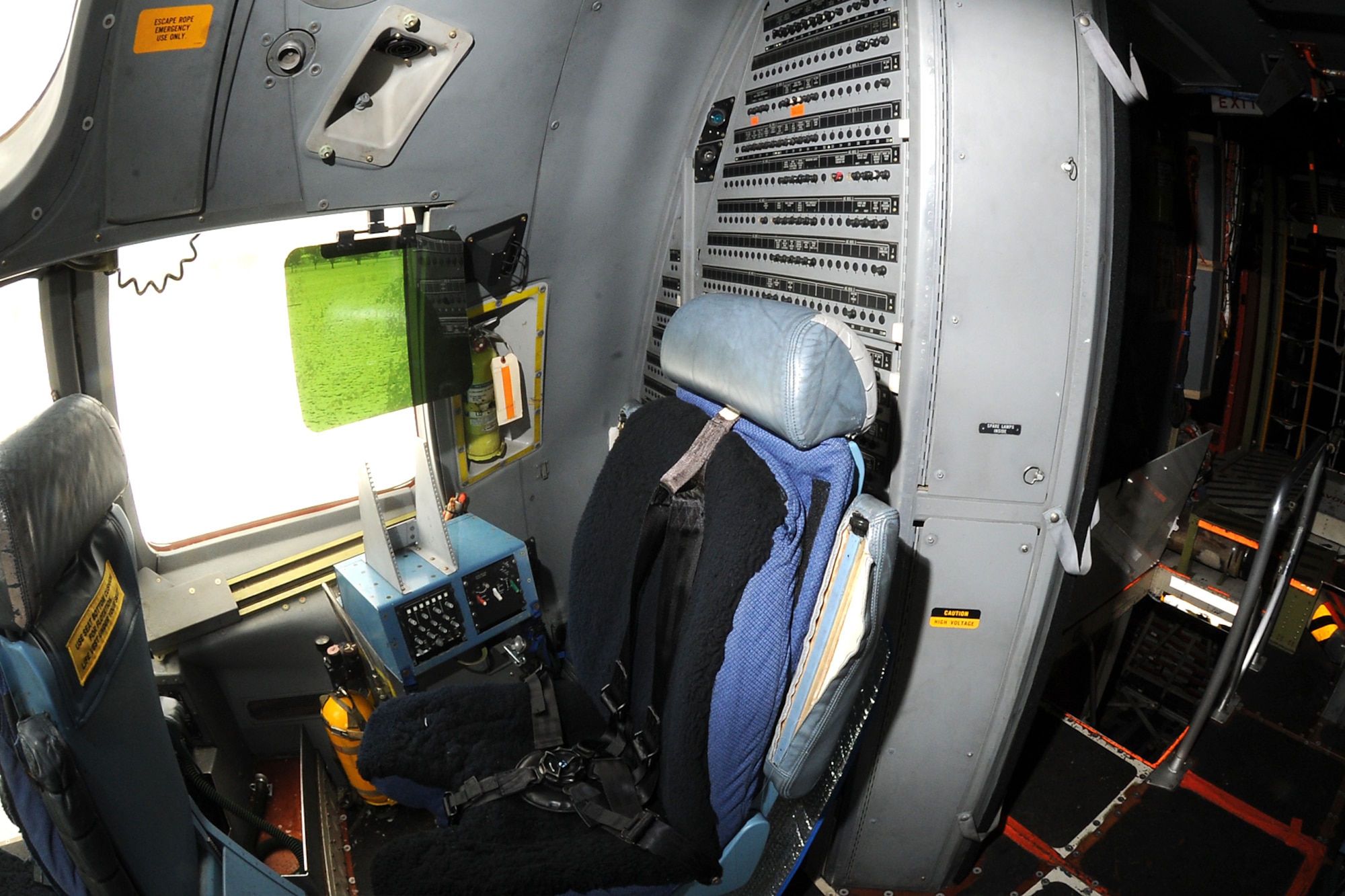 DAYTON, Ohio - Boeing C-17 cockpit at the National Museum of the U.S. Air Force. (U.S. Air Force photo by Ken LaRock)
