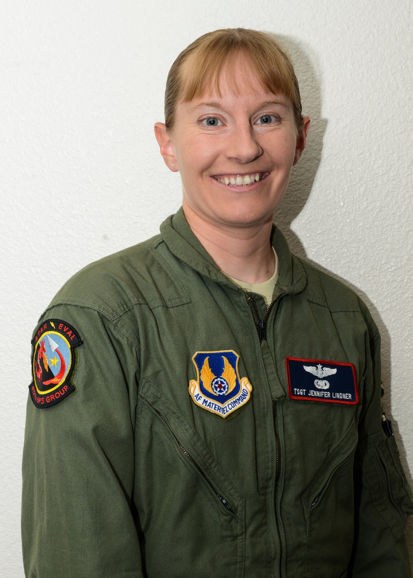 Tech Sgt. Jennifer Lindner, 412th Operations Group, participated in the 25th Annual Bataan Memorial Death March at White Sands Missile Range, N.M. to honor veterans who survived the Bataan Death March on the Philippine Islands during World War II. The memorial march took place March 23. (U.S. Air Force photo by Rebecca Amber)