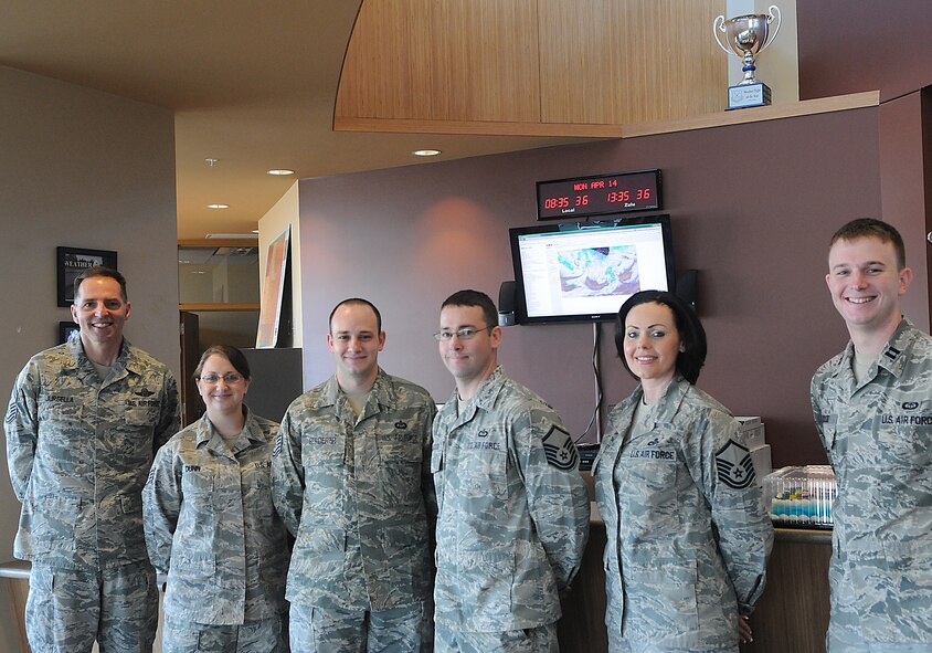 The 5th Bomb Wing Weather Flight is the only weather agency located at Minot Air Force Base and supports both the 5th B W and 91st Missile Wing. They are responsible for providing meteorological information for the 5th BW and around the world. Support includes surface weather observations, weather warnings, and specially tailored leadership decision aids for Minot AFB and 91st MW Complex.