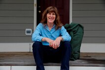 With her rucksack packed, Marianne Lumsden is ready for her deployment to Afghanistan in support of the Ministry of Defense Advisors program. Lumsden is a retired Air Force major and Marine Corps Systems Command employee. 