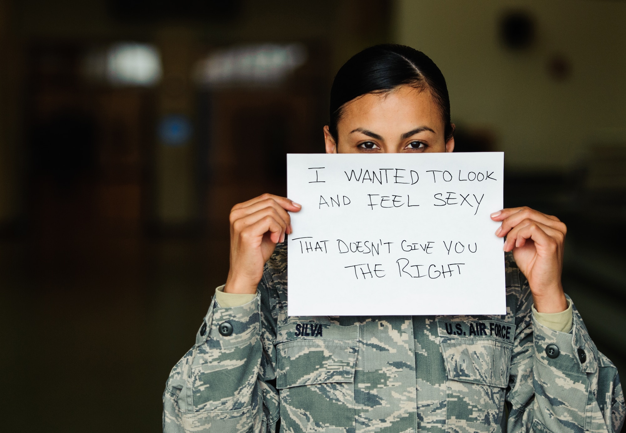 Kunsan members unite against sexual assault.(U.S. Air Force Photo by Senior Airman Armando A. Schwier-Morales)