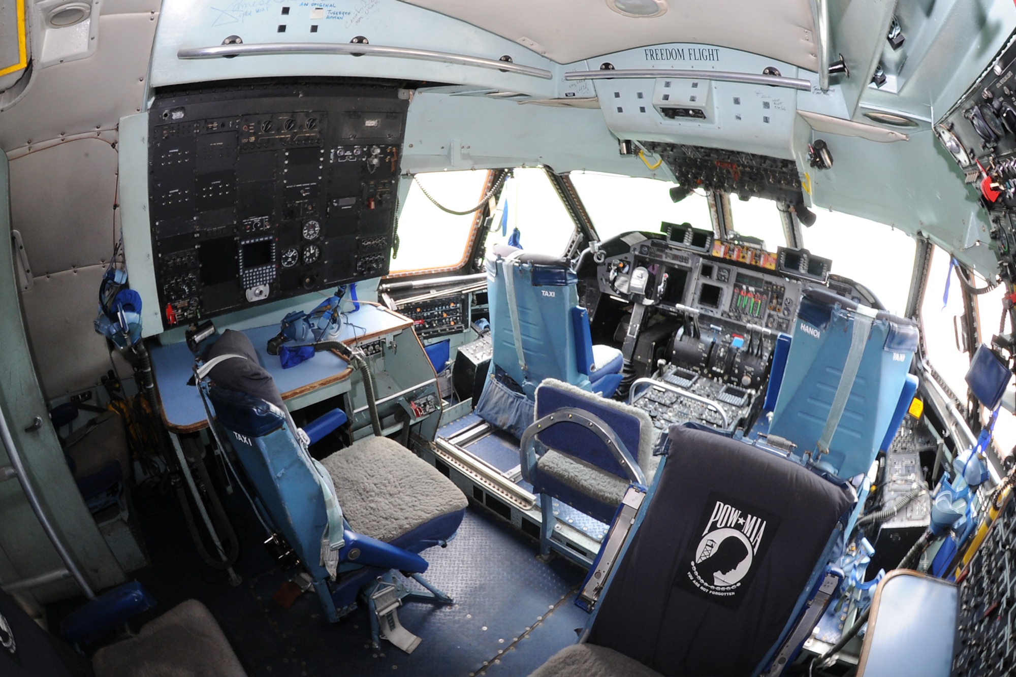 DAYTON, Ohio - Lockheed C-141C cockpit at the National Museum of the United States Air Force. (U.S. Air Force photo by Ken LaRock) 
