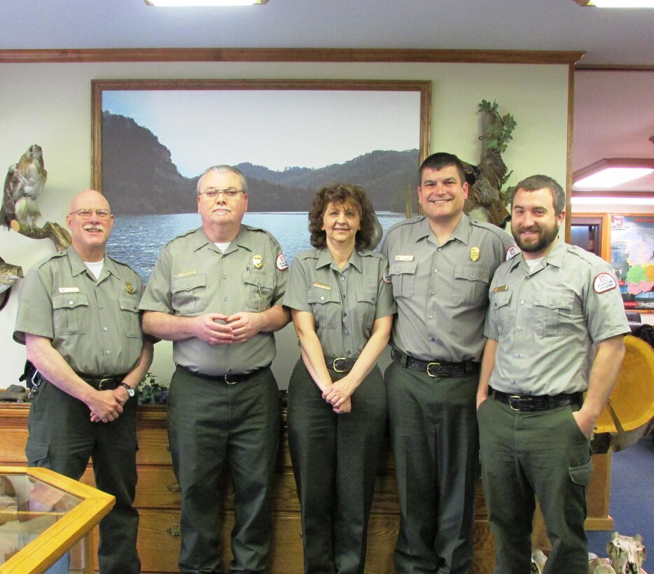 The Natural Resources Management staff at Carr Creek Lake received a NWSC regional award for their efforts in water safety.