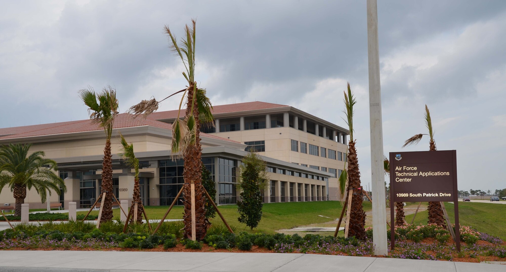 The Air Force Technical Applications Center has a new place to call home, as construction ends on a modern $158 million campus.  The four-structure campus includes a headquarters building, a radiochemistry lab, a central utility plant and a five-level parking garage. The new facilities increase operational space and offer improved information technology capabilities to AFTAC, the organization tasked with monitoring nuclear treaty compliance. (U.S. Air Force photo/Susan Romano)