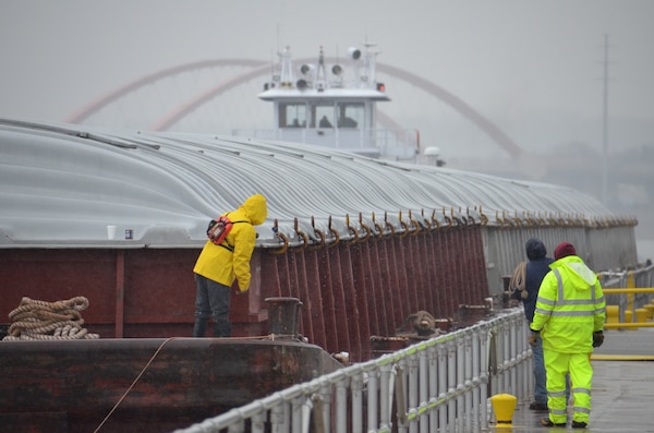 HASTINGS, Minn. – The U.S. Army Corps of Engineers, St. Paul District welcomed the Motor Vessel Angela K to Lock and Dam 2, near Hastings, Minn., April 16. The vessel was the first line tow to reach St. Paul this year, which means all 13 locks and dams within the St. Paul District are now accessible to commercial and recreation vessels.

The April 16 arrival is the latest non-flood related start to navigation since the Corps began maintaining records in 1970.