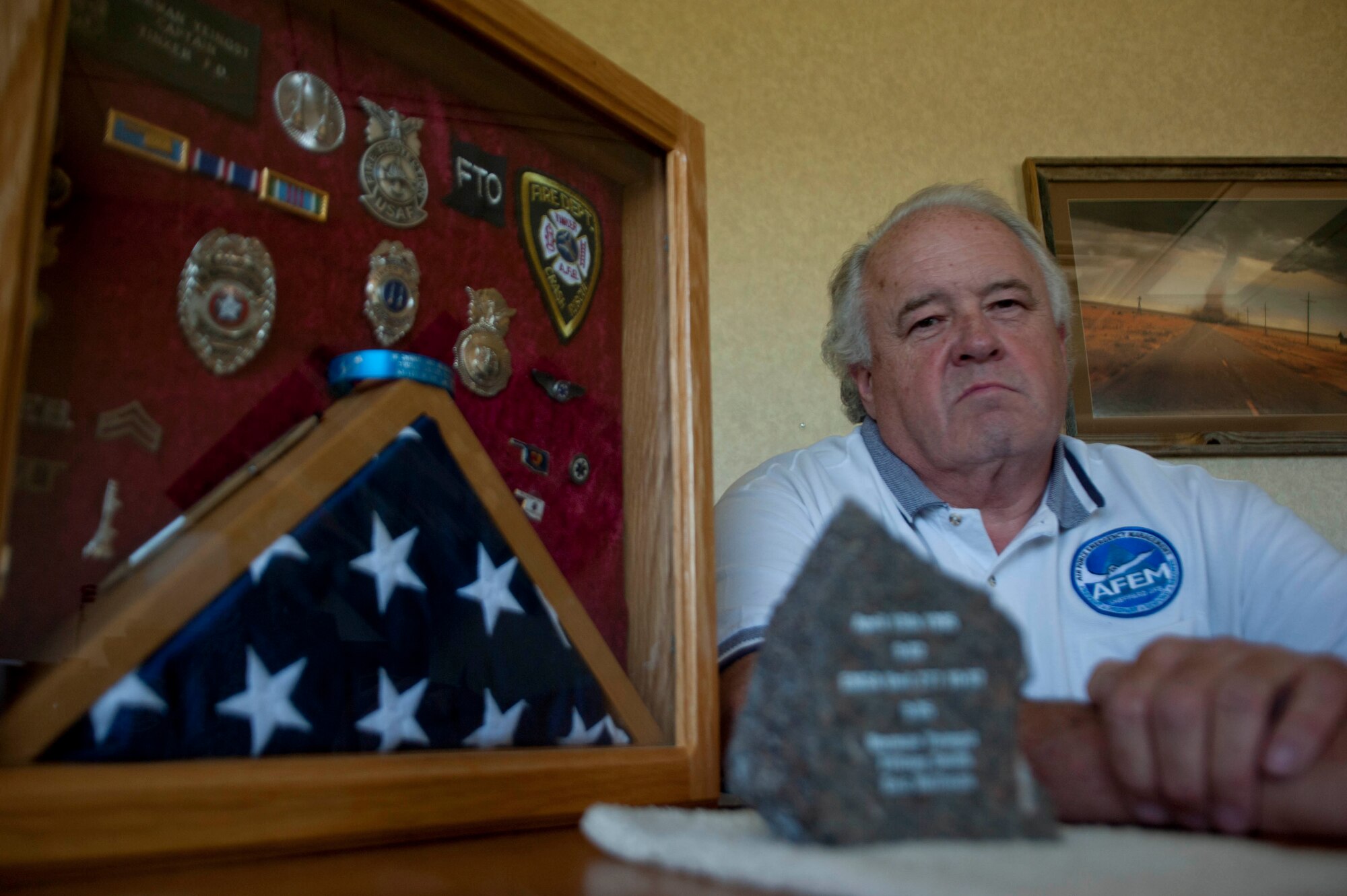 Norman Yeingst is currently an installation emergency manager at Sheppard Air Force Base, Texas and was a first responder to the Oklahoma City bombing.  He counts the day one of the most challenging and harrowing events in his life. (U.S. Air Force photo by Airman 1st Class Jelani Gibson) 