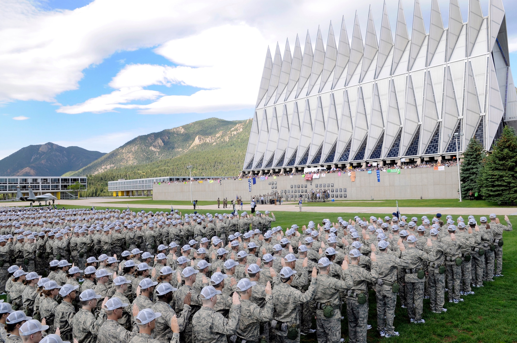 The U.S. Air Force Academy is implementing civilian workforce shaping efforts to ensure compliance with mandatory funding targets for fiscal year 2014 and beyond. (Mike Kaplan/U.S. Air Force photo)