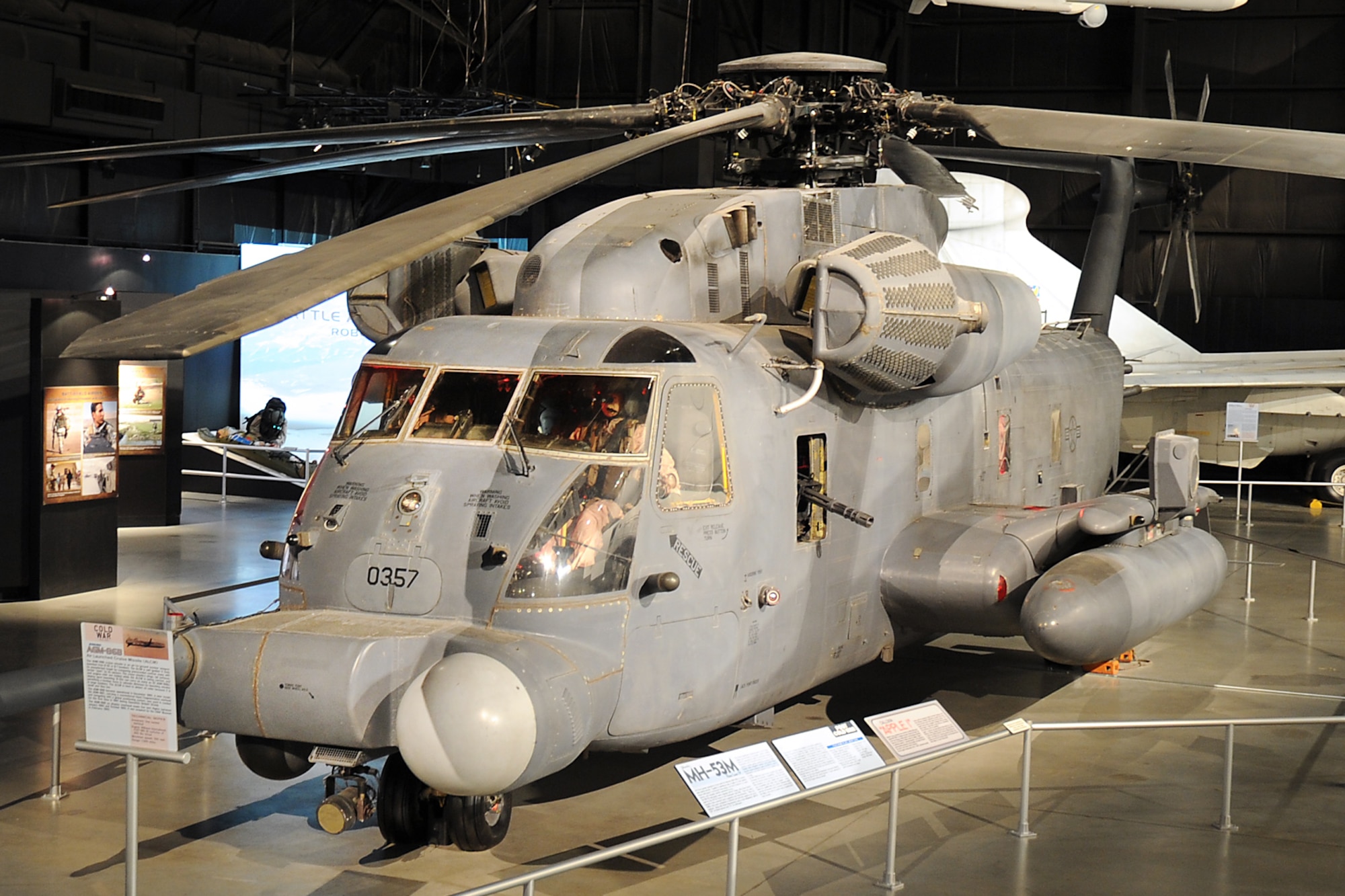 DAYTON, Ohio - Sikorsky MH-53M Pave Low IV on display in the Cold War Gallery at the National Museum of the U.S. Air Force. (U.S. Air Force photo)

