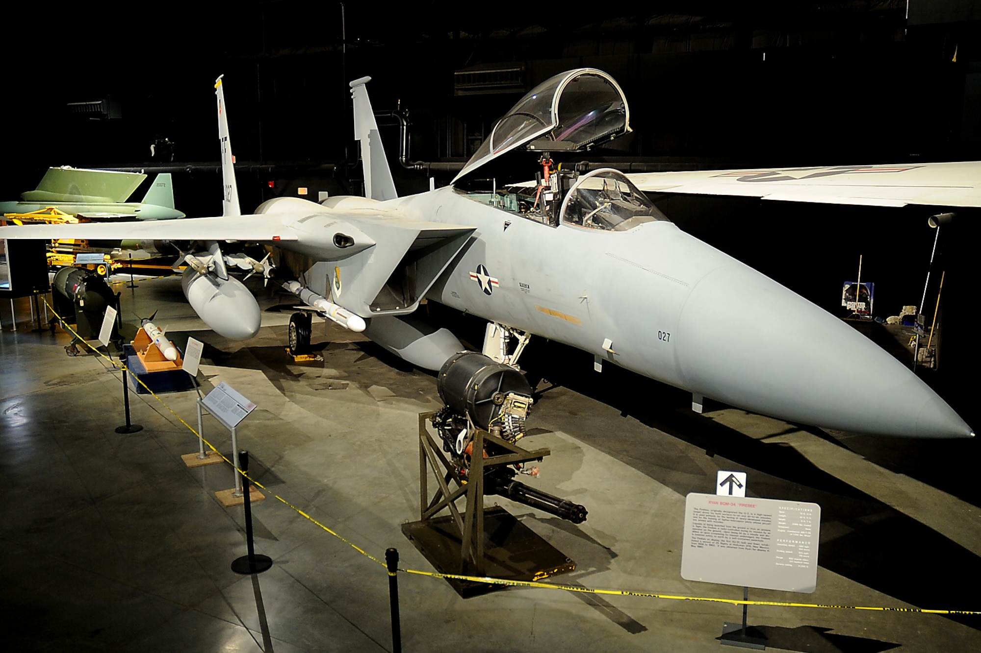 DAYTON, Ohio -- McDonnell Douglas F-15A in the Cold War Gallery at the National Museum of the United States Air Force. (U.S. Air Force photo by Ken LaRock)

