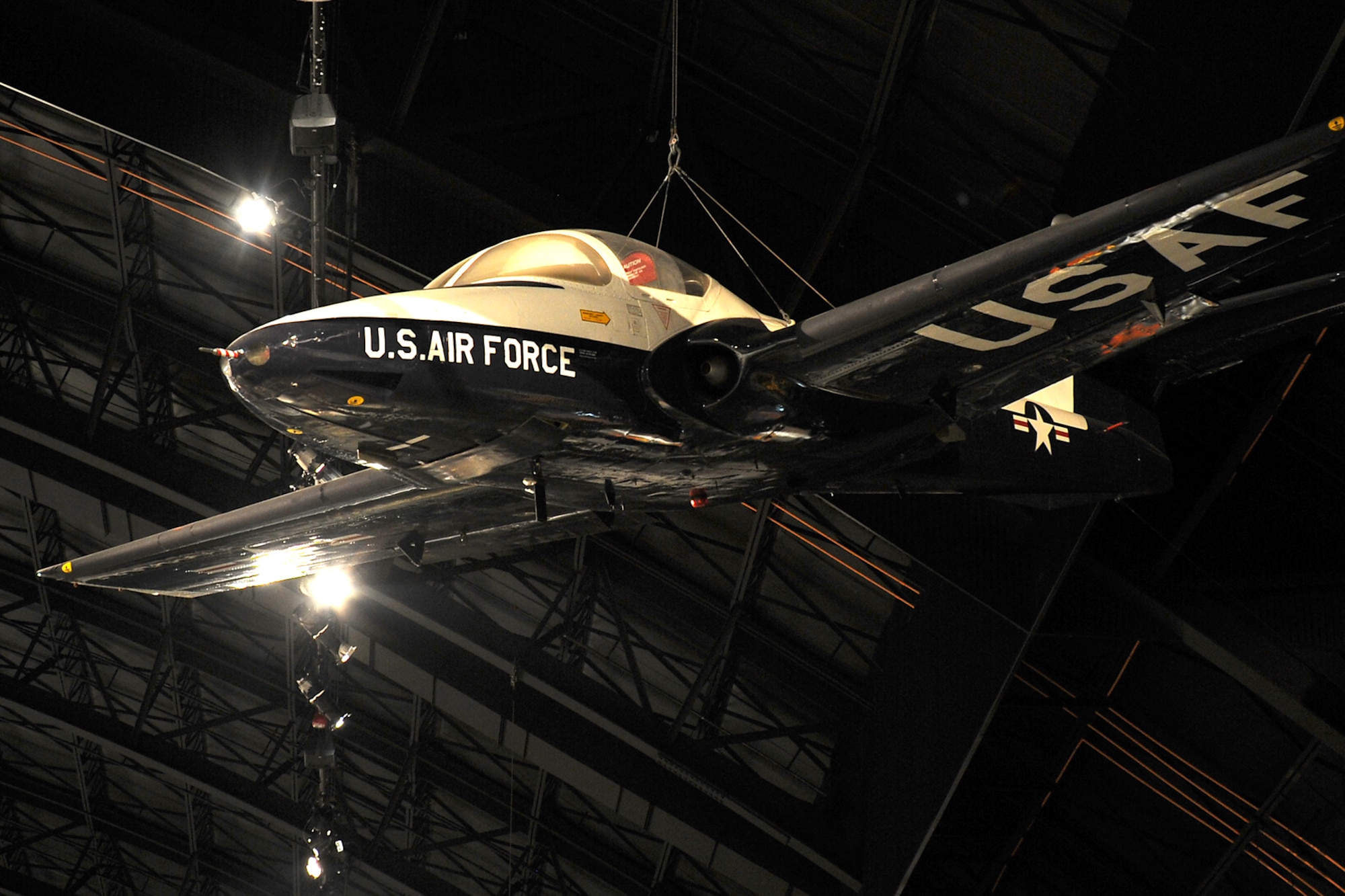 DAYTON, Ohio -- Cessna T-37B Tweety Bird in the Cold War Gallery at the National Museum of the United States Air Force. (U.S. Air Force photo