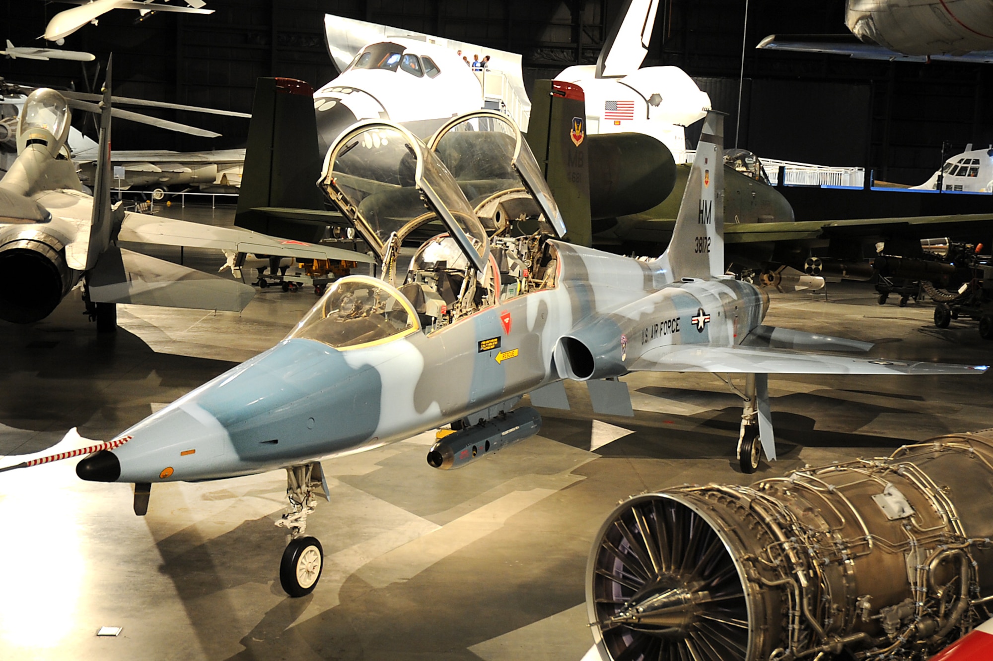 DAYTON, Ohio -- Northrop AT-38B in the Cold War Gallery at the National Museum of the United States Air Force. (U.S. Air Force photo by Ken LaRock)
