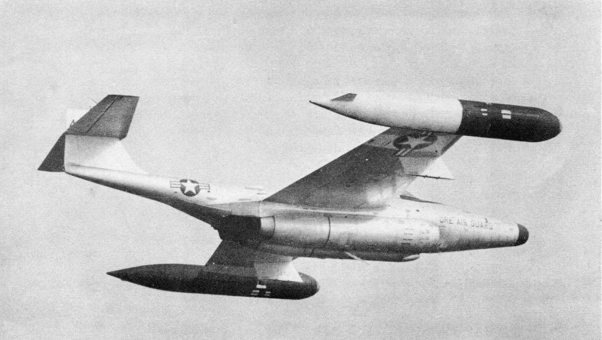 A stock image of an Oregon Air National Guard F-89J Scorpion in flight. (File Photo from the 142nd Fighter Wing History Office) 