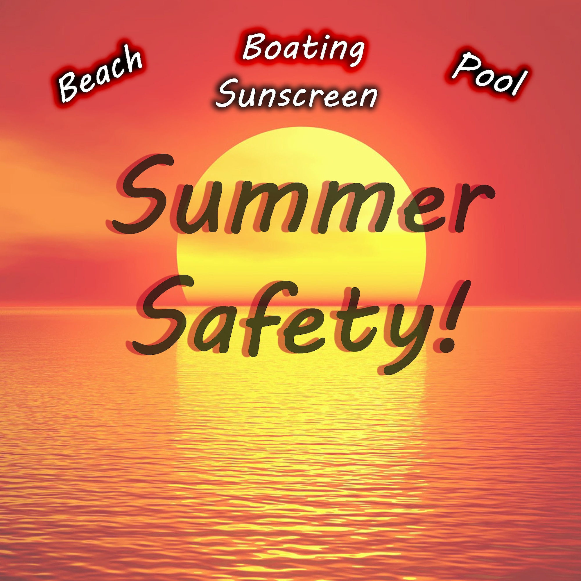 Summer is a great time for family to enjoy the sun and play in the water. Following simple safety tips can help everyone safe and out of harm’s way. (U.S. Air Force graphic by Airman 1st Class Tori Schultz/Released)