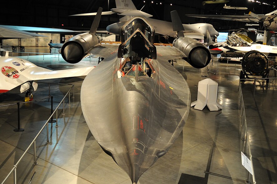 Lockheed SR-71A in the Cold War Gallery at the National Museum of the United States Air Force. (U.S. Air Force photo by Ken LaRock)
