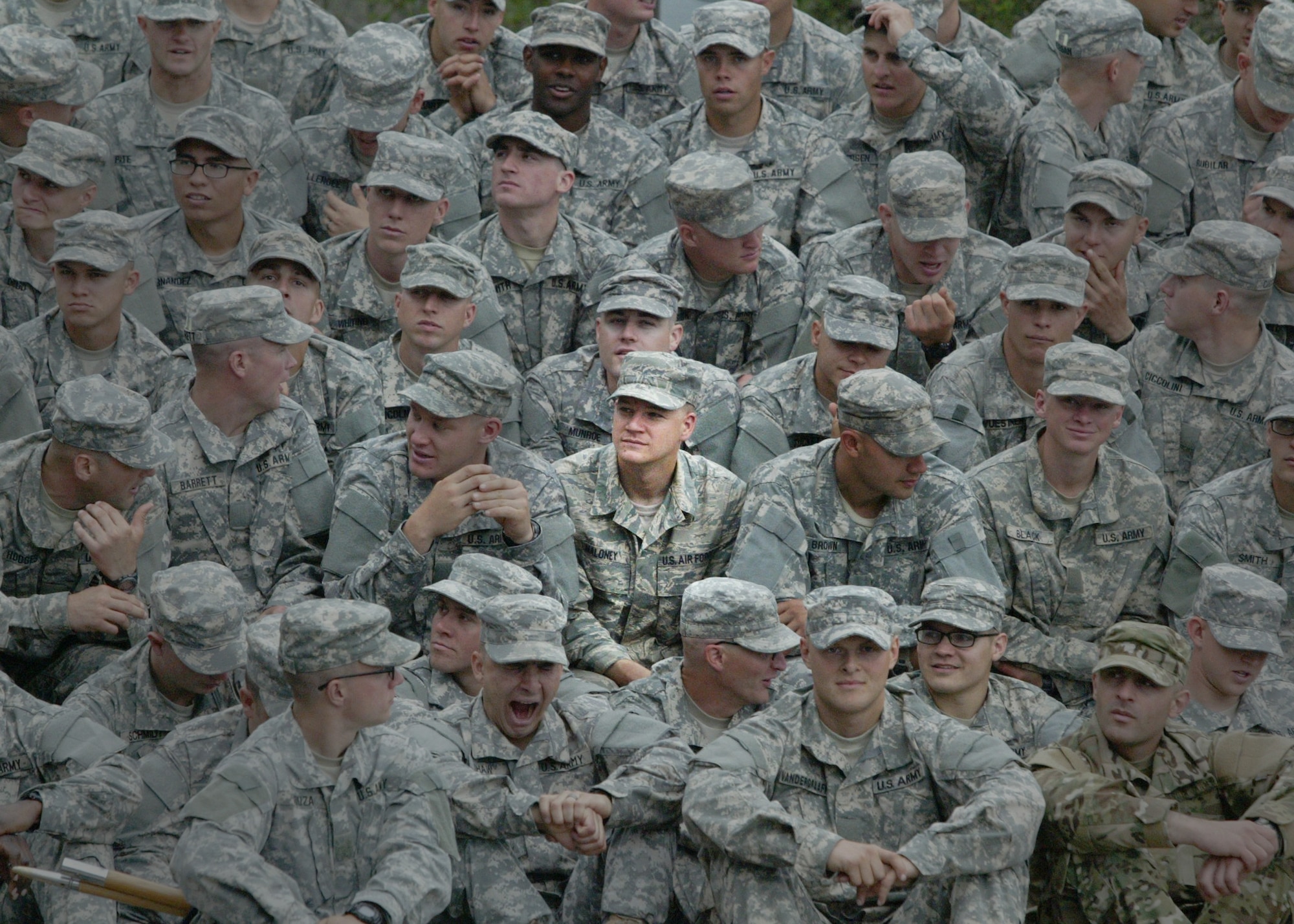 Ft Benning, Ga. – U.S. Air Force Senior Airman Christopher Maloney, 97th Security Forces Squadron patrolman, graduates from U.S. Army Ranger School, April 4, 2014. Maloney’s goal is to become an Air Force combat controller and attending Ranger School gave him additional combat survival skills. He is one of 260 Airmen to have completed the course and become Ranger certified. (Courtesy photo)