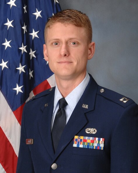 Capt. Cory Helms, the 96th Maintenance Squadron maintenance operations officer, is the recipient of the 2013 United States Air Force Leo Marquez Munitions and Missile Maintenance Company Grade Officer of the Year award. (Courtesy photo)

