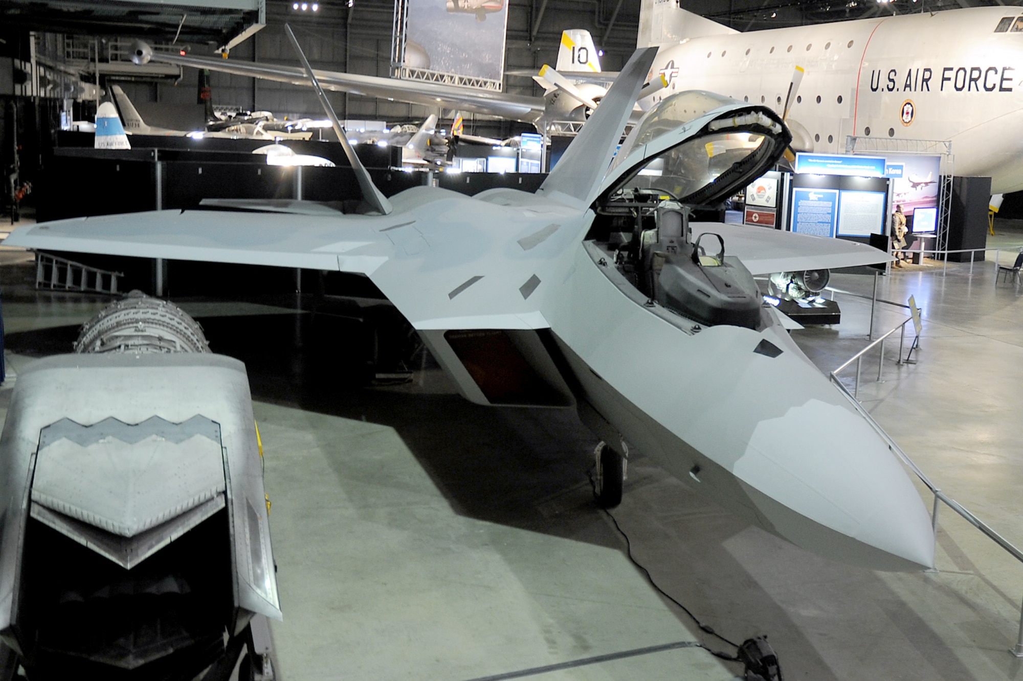 DAYTON, Ohio - Lockheed Martin F-22A Raptor at the National Museum of the U.S. Air Force. (U.S. Air Force photo)
