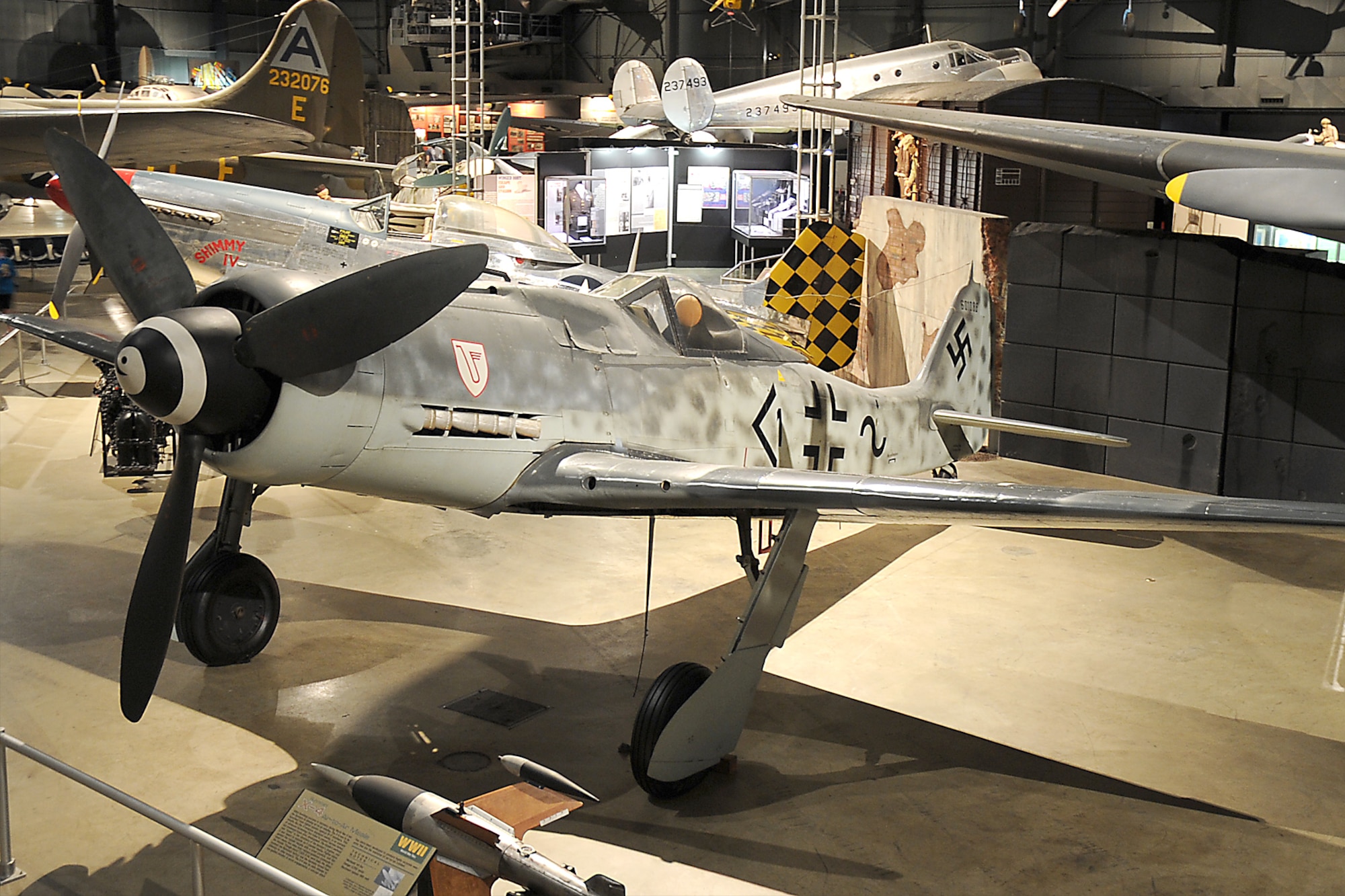 DAYTON, Ohio -- Focke-Wulf Fw 190D-9 in the World War II Gallery at the National Museum of the United States Air Force. (U.S. Air Force photo)
