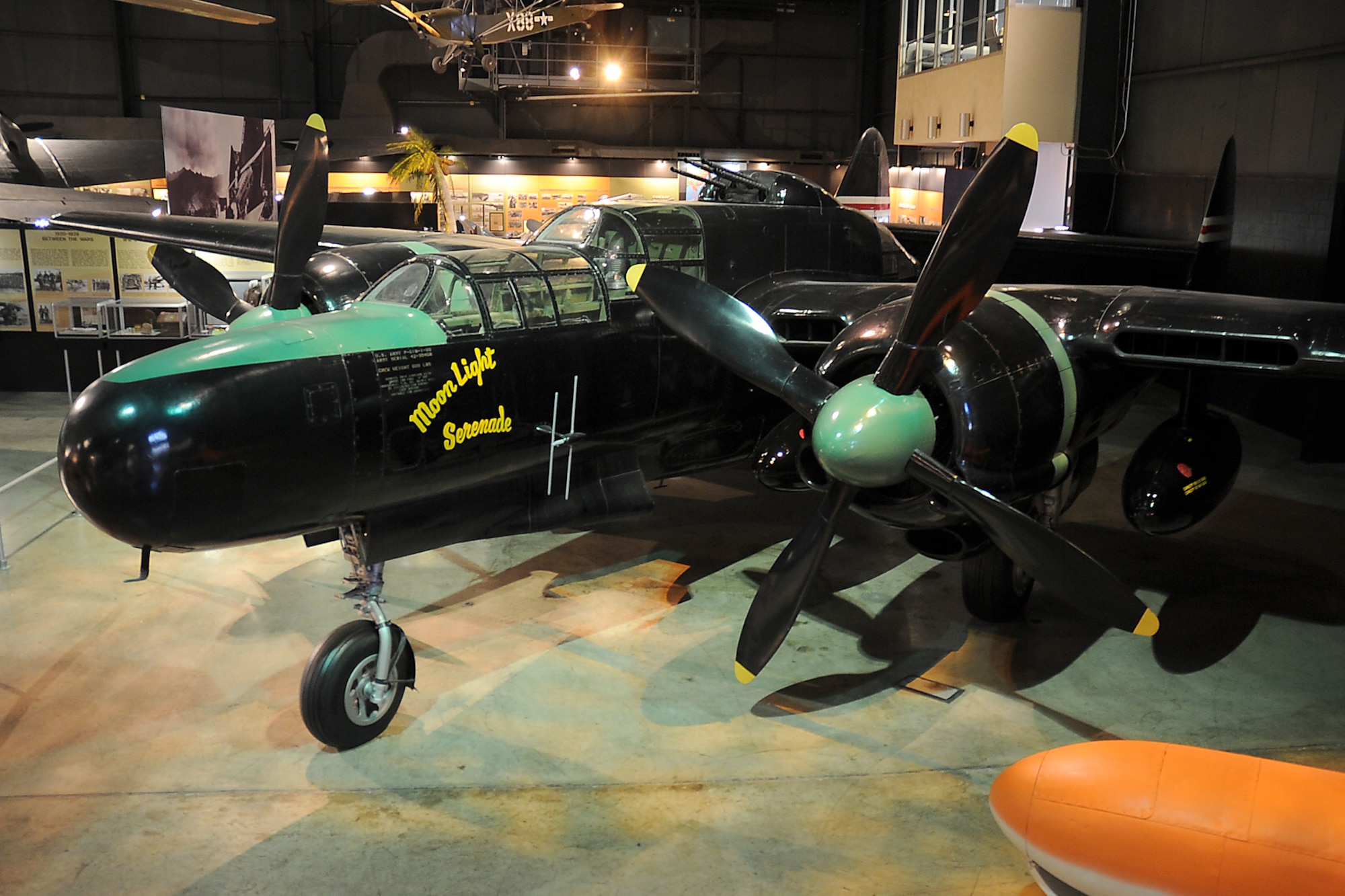 Northrop P61 Black Widow And Crew Photo USAF 