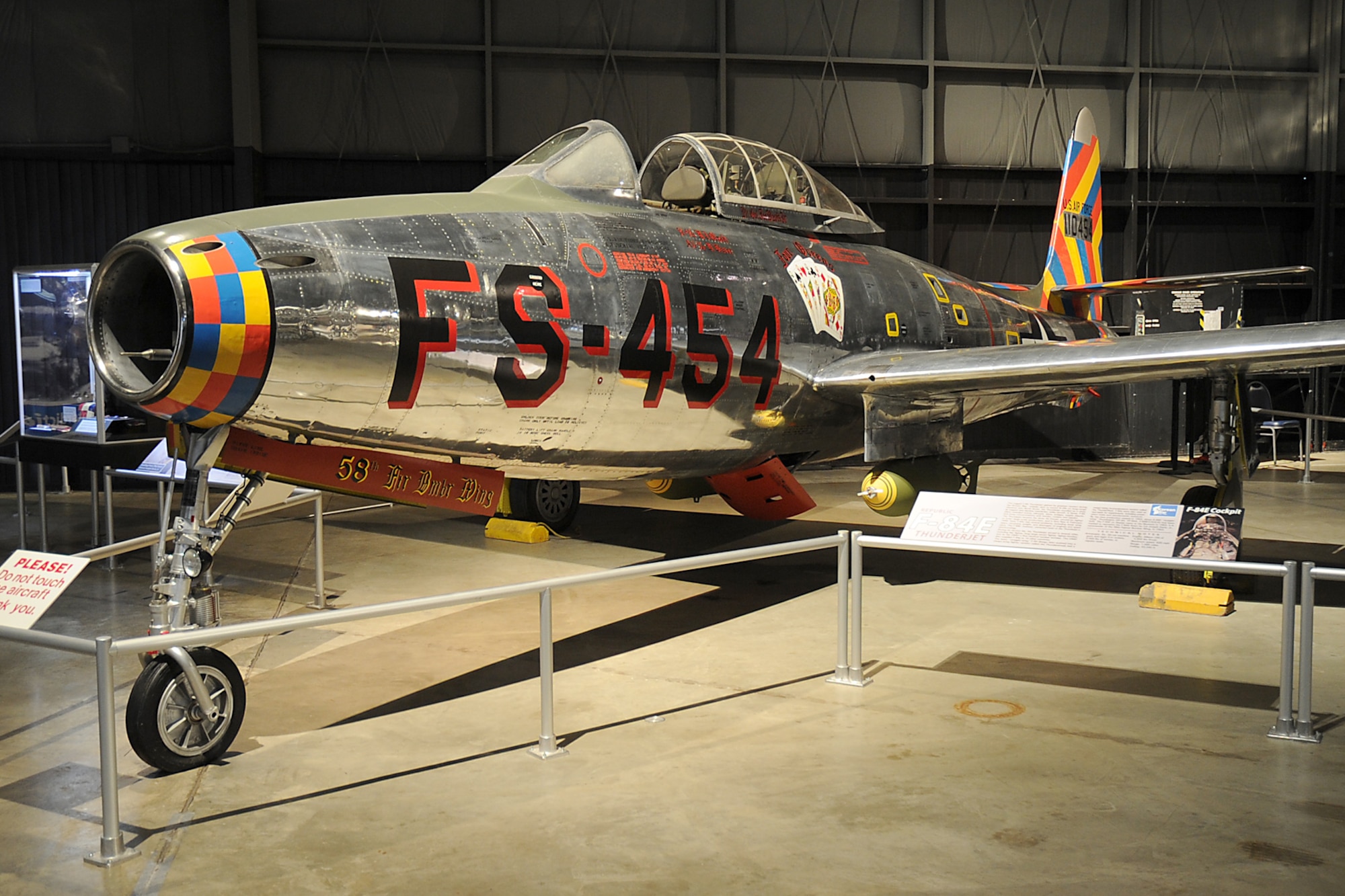 DAYTON, Ohio -- Republic F-84 on display in the Korean War Gallery at the National Museum of the U.S. Air Force. (U.S. Air Force photo)
