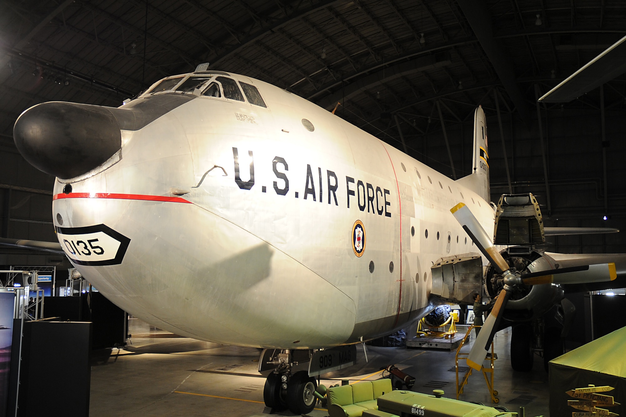 DAYTON, Ohio -- Douglas C-124C Globemaster II on display in the Korean War Gallery at the National Museum of the U.S. Air Force. (U.S. Air Force photo)
