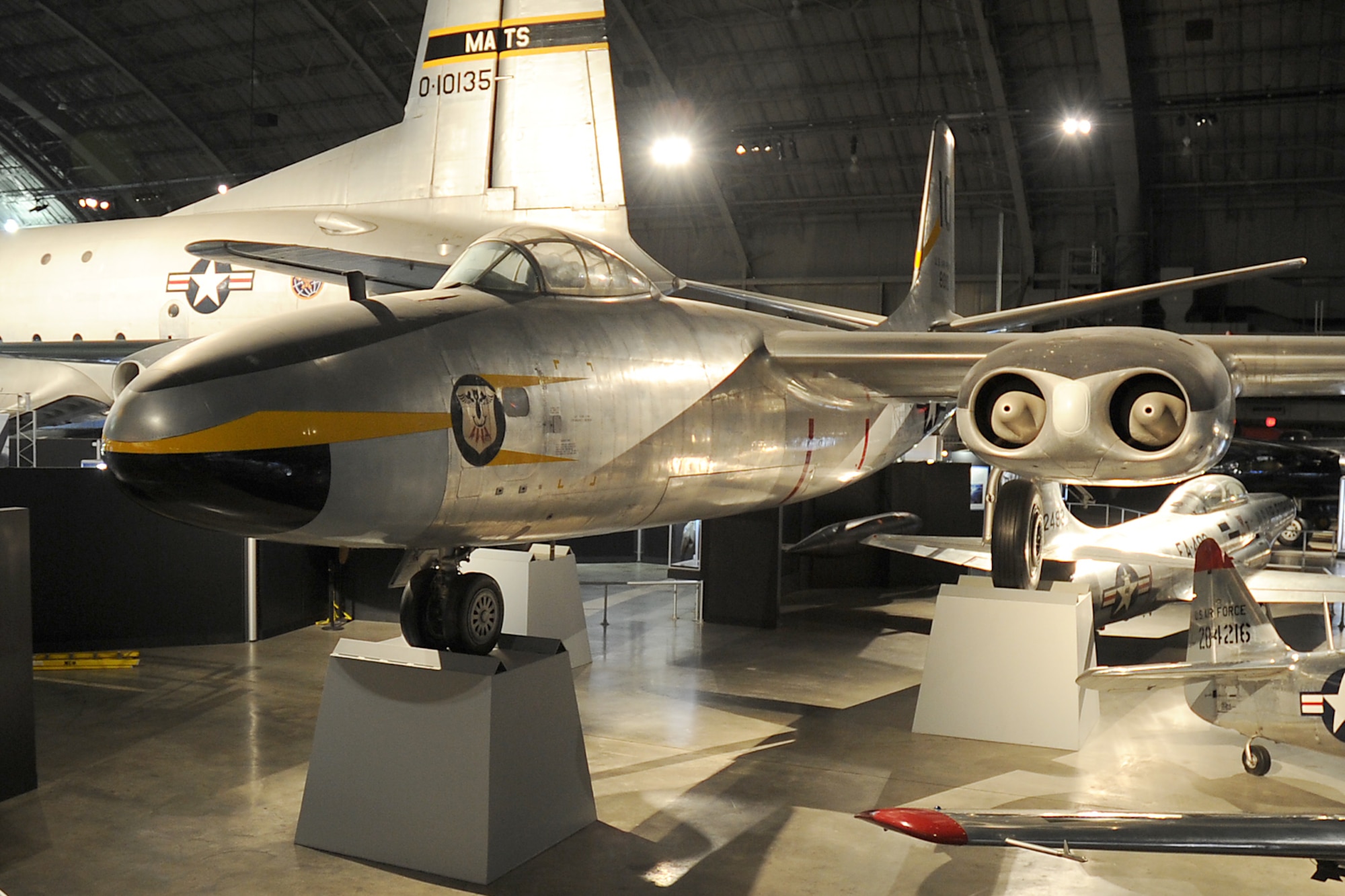 DAYTON, Ohio -- North American B-45C Tornado on display in the Korean War Gallery at the National Museum of the United States Air Force. (U.S. Air Force photo)
