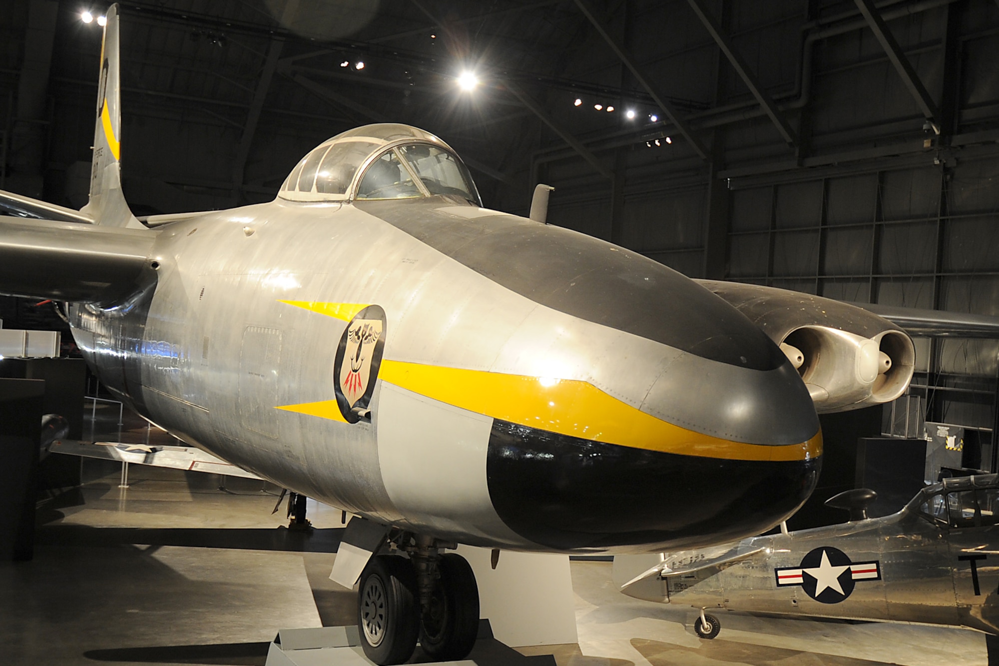 DAYTON, Ohio -- North American B-45C Tornado on display in the Korean War Gallery at the National Museum of the United States Air Force. (U.S. Air Force photo)
