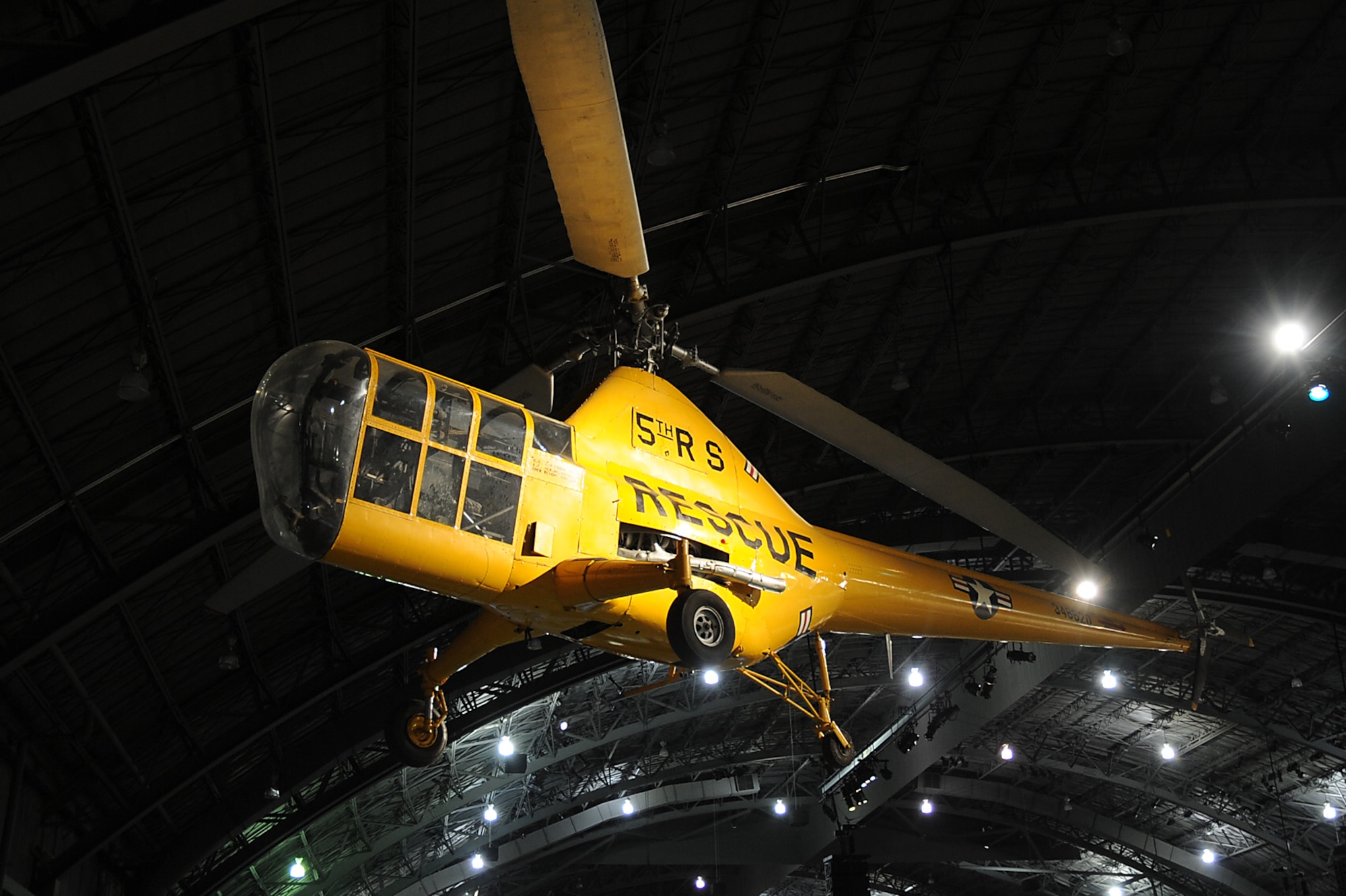 DAYTON, Ohio -- Sikorsky YH-5A on display in the Korean War Gallery at the National Museum of the United States Air Force. (U.S. Air Force photo) 
