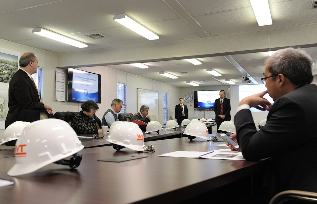 National Capital Planning Commission commissioners, members of the intelligence community and engineers from the Army Corps of Engineers receive an ICC-B project update from DIA March 5. 