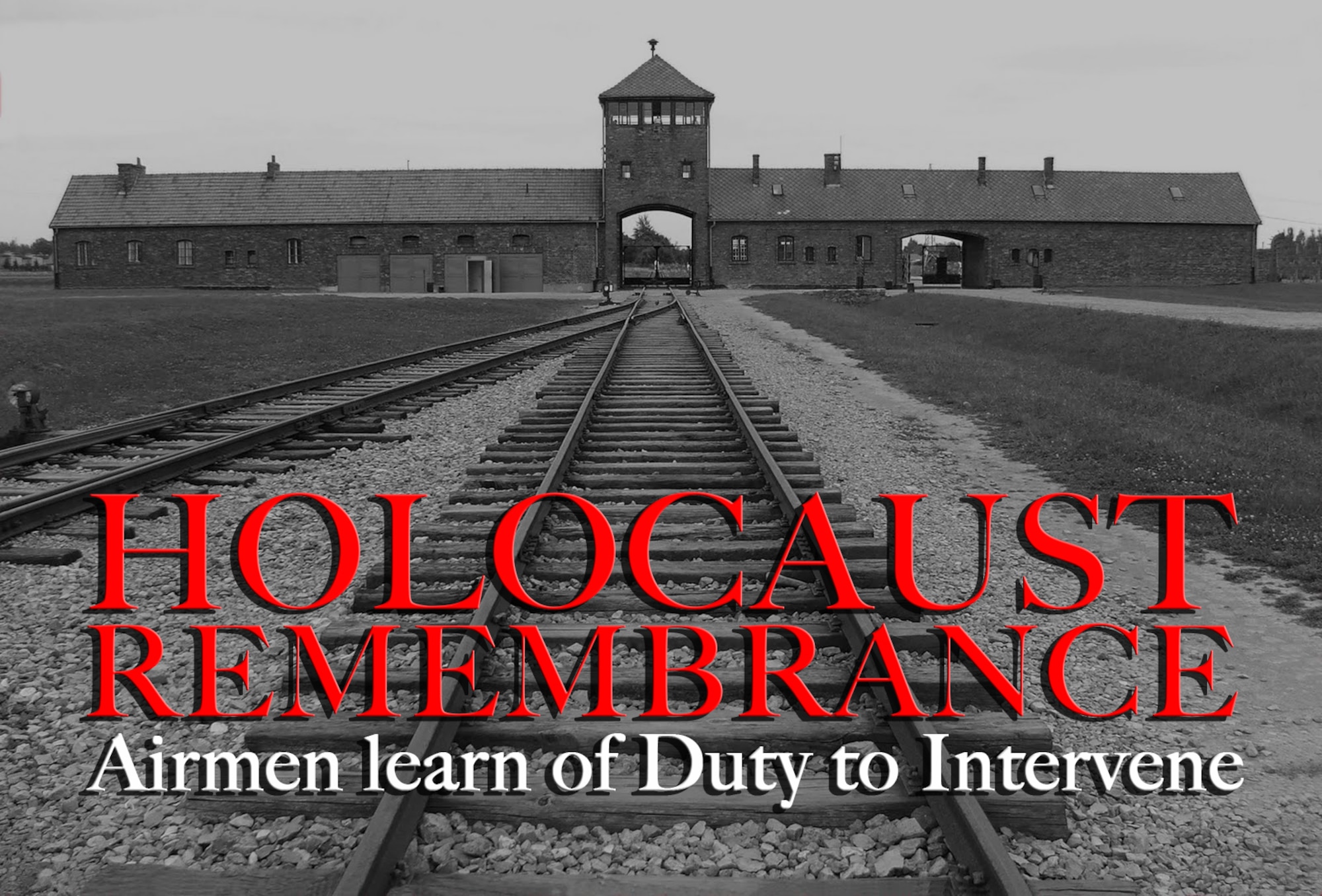 (U.S. Air Force graphic by Staff Sgt. Benjamin W. Stratton/Photo by U.S. Holocaust Memorial Museum/Released)