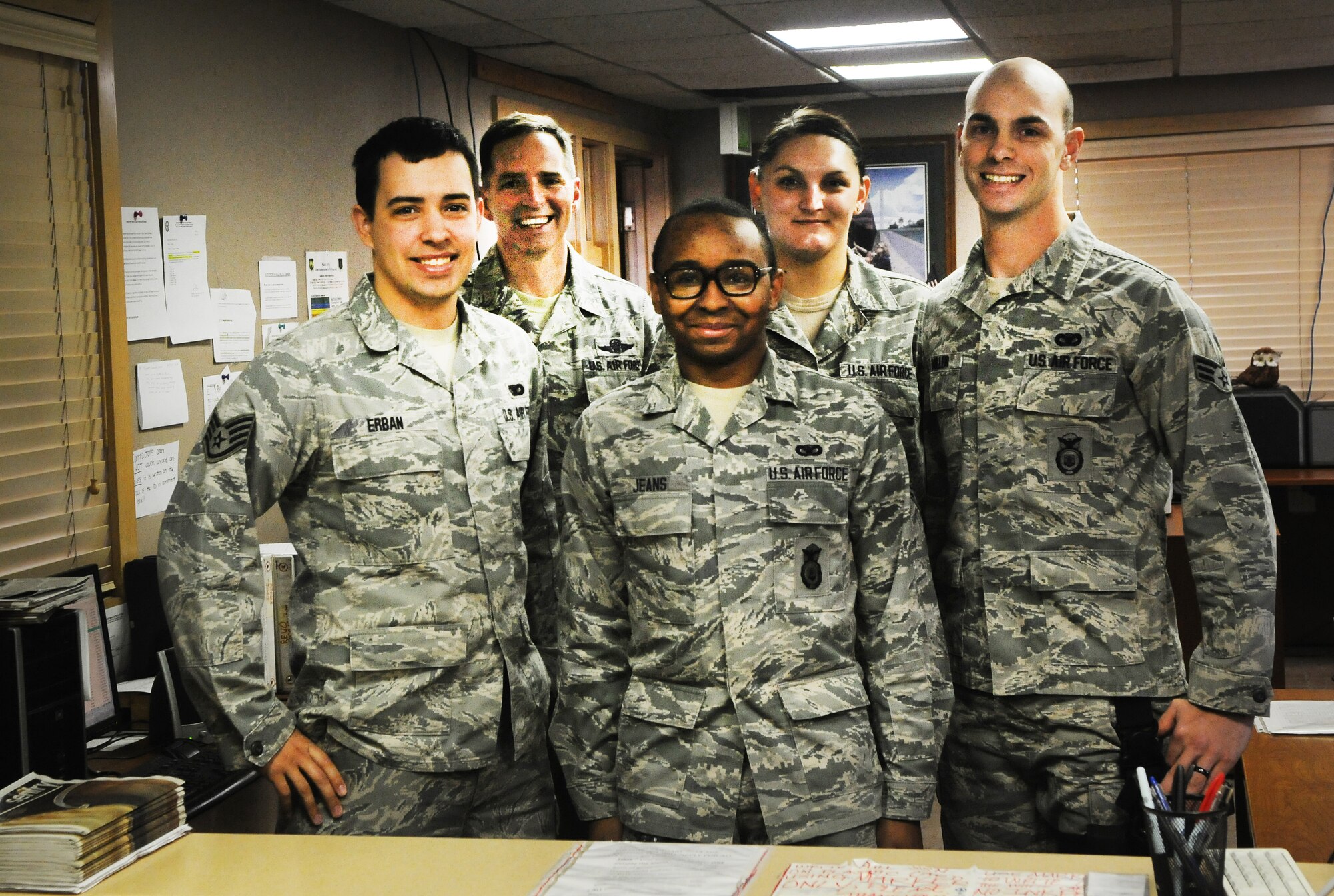 The 5th Security Forces Squadron provides strict installation entry control procedures to safeguard its 12,144 military and civilian base personnel.  Through a robust vetting process the Visitor Control Center and Installation Entry Controllers process over 14,000 personnel, issue 200 guest passes and inspect 75 contractor vehicles on a daily basis. Their meticulous attention to detail has denied installation access to over 500 felons and led to over 85 arrests in the last 12 months. 