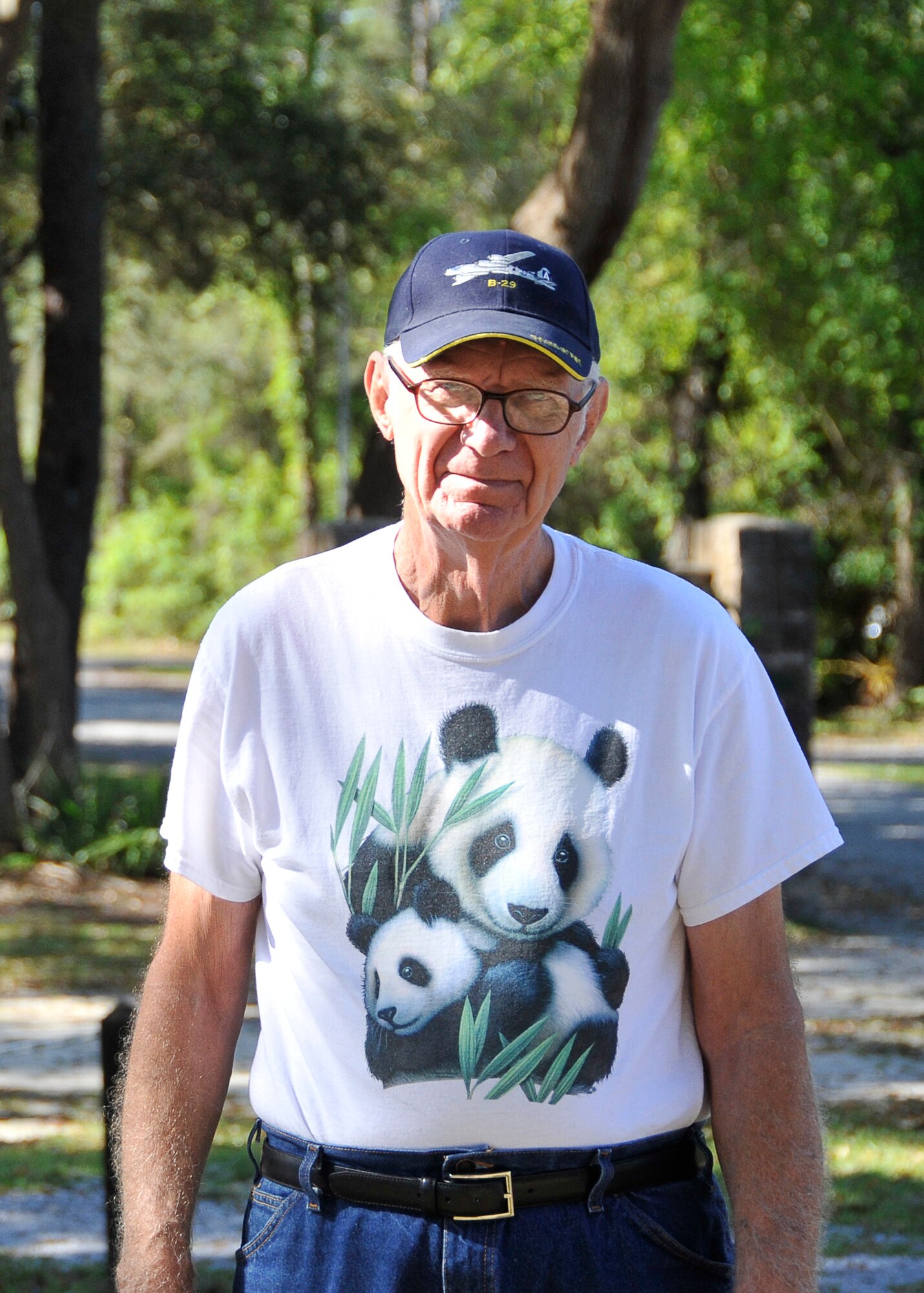 Richard Bryner, Family Camp host stands at the ready to greet visitors. The FAM Camp is a camping recreational park located at Tyndall. (U.S. Air Force photo by Airman 1st Class Solomon Cook) 