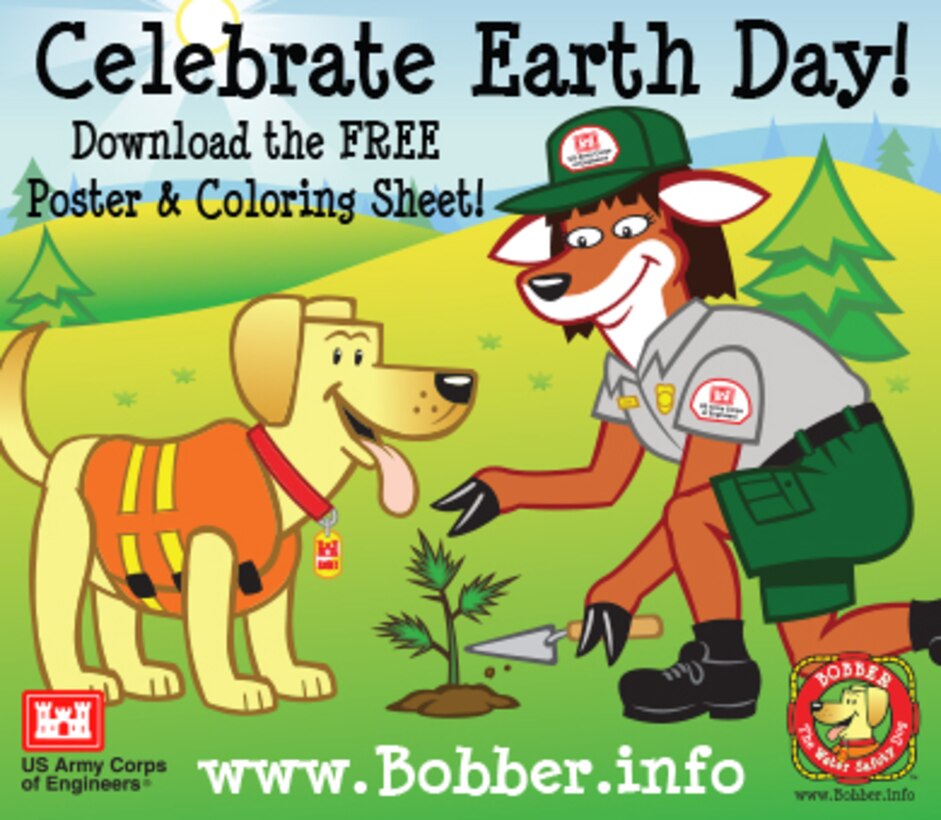 Download your Earth Day Poster and Coloring Sheet at www.Bobber.info!