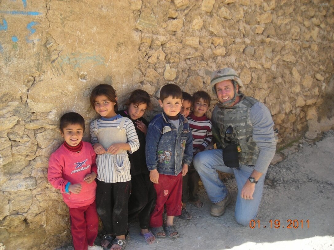 Jay Fowler, chief of Construction Branch in the St. Louis District, meets some of the locals during his deployment. “It was the experience of a lifetime," Fowler said. "I took lessons learned from Afghanistan back home to improve my leadership abilities in my current position."