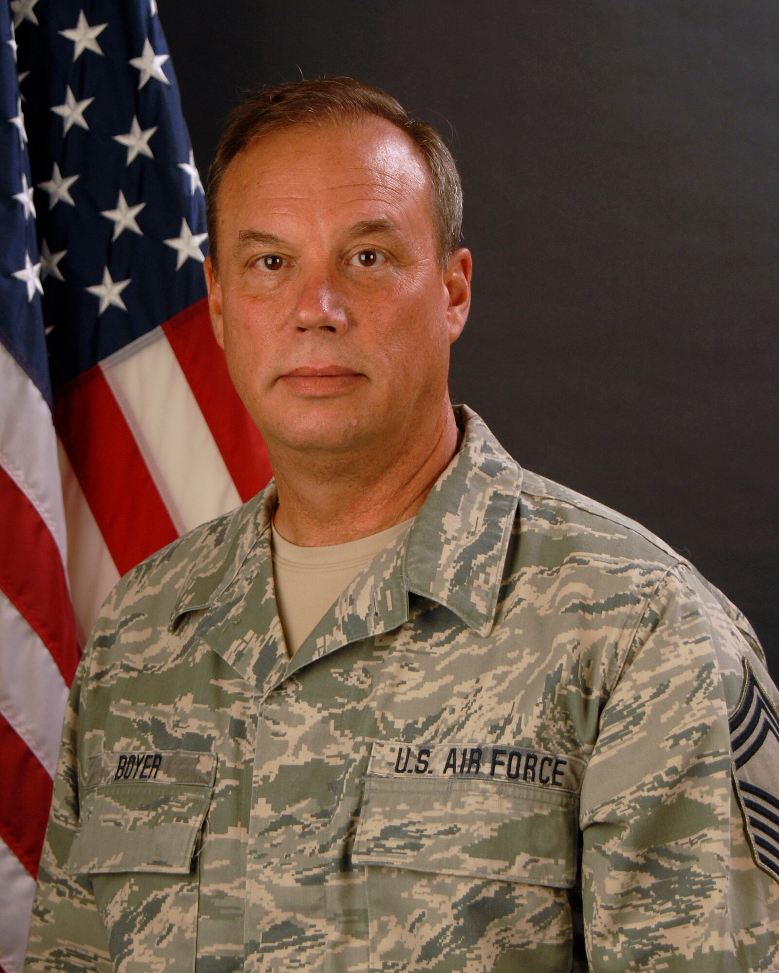 Portrait of Chief Master Sgt. Clyde Boyer